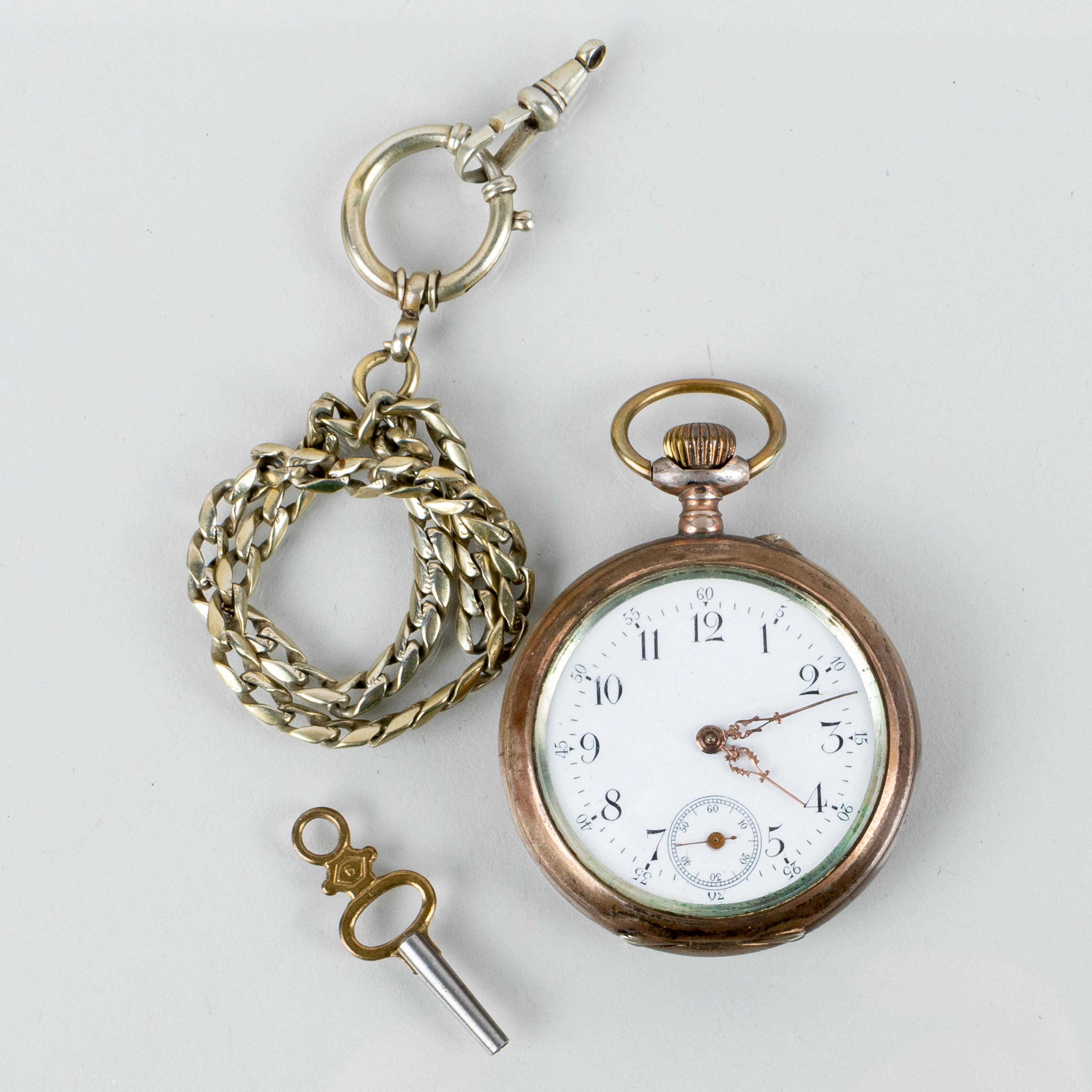 RELOJ DE BOLSILLO, plata, principios del siglo XX