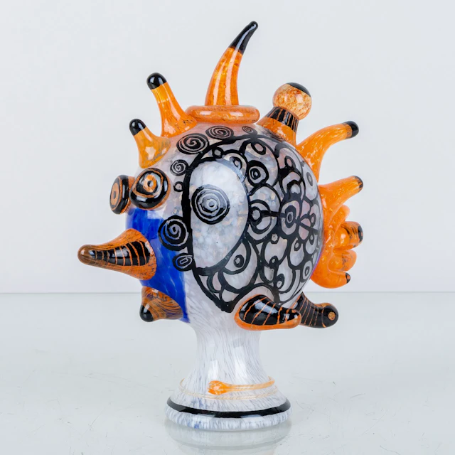 MILAN VOBRUBA (1934-2016), sculpture, glass, signed and dated -07