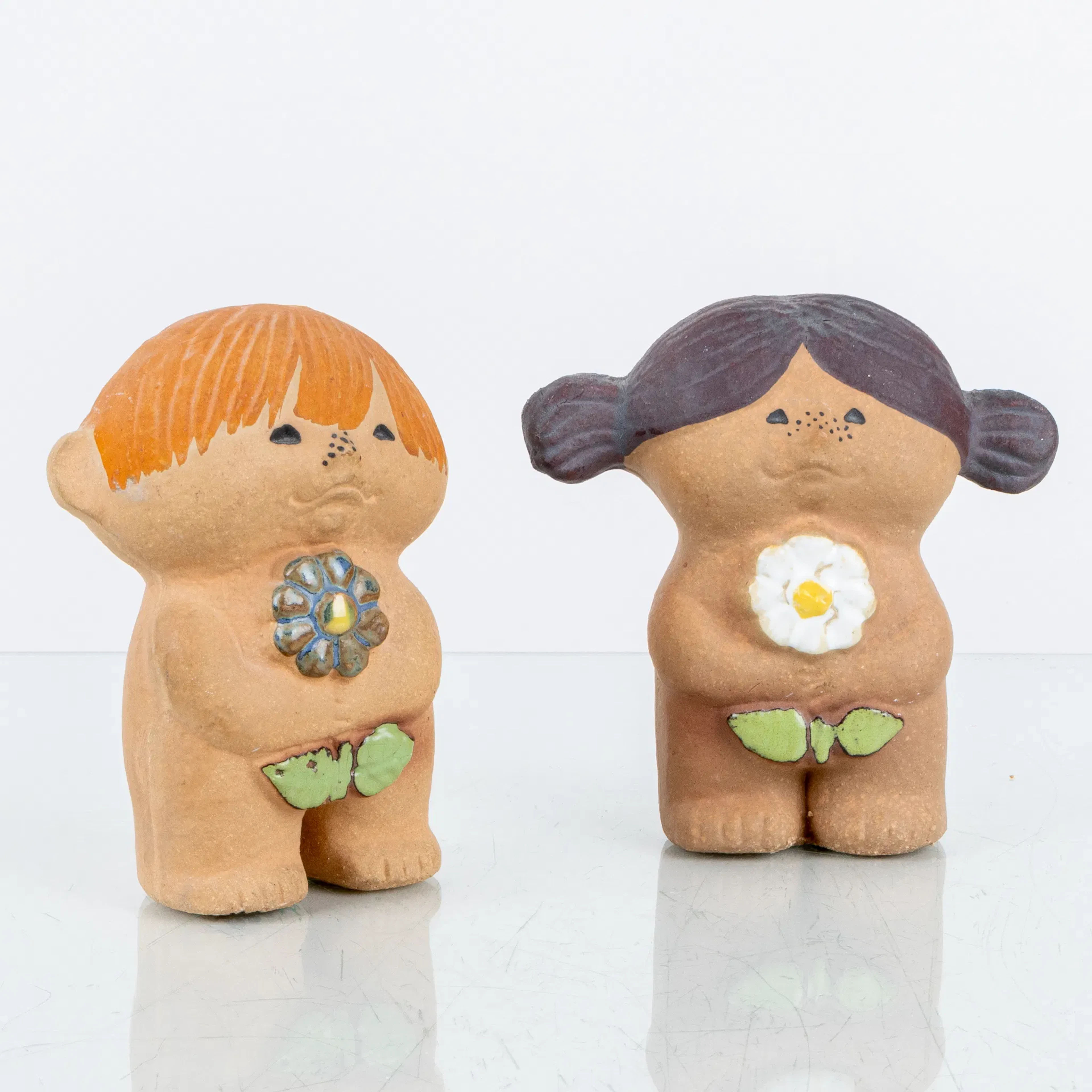 LISA LARSON, 1 Paar Figuren, "Eva" und "Adam", Gustavsberg