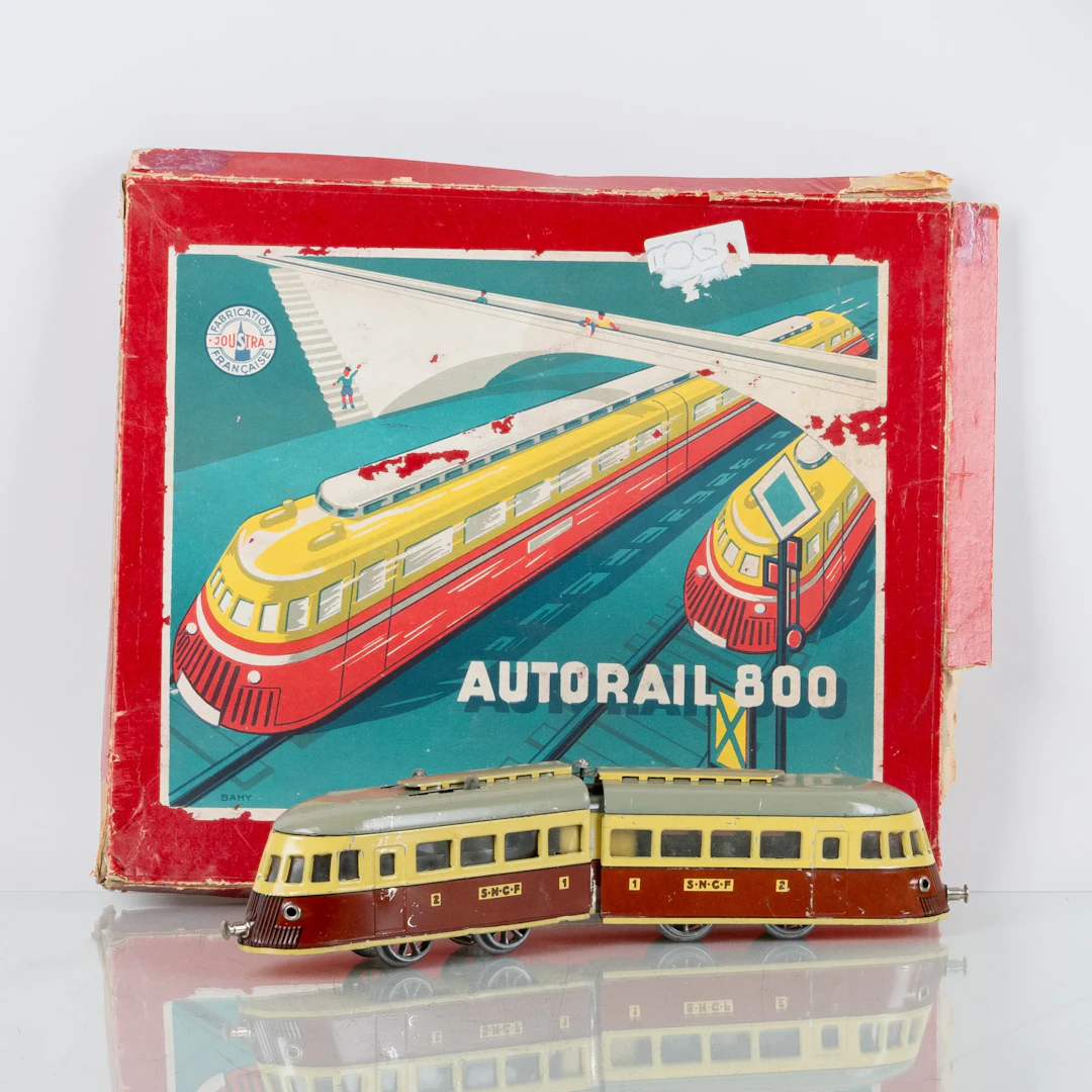 TRENES, con raíles, Autorail 800, Francia, mediados del siglo XX