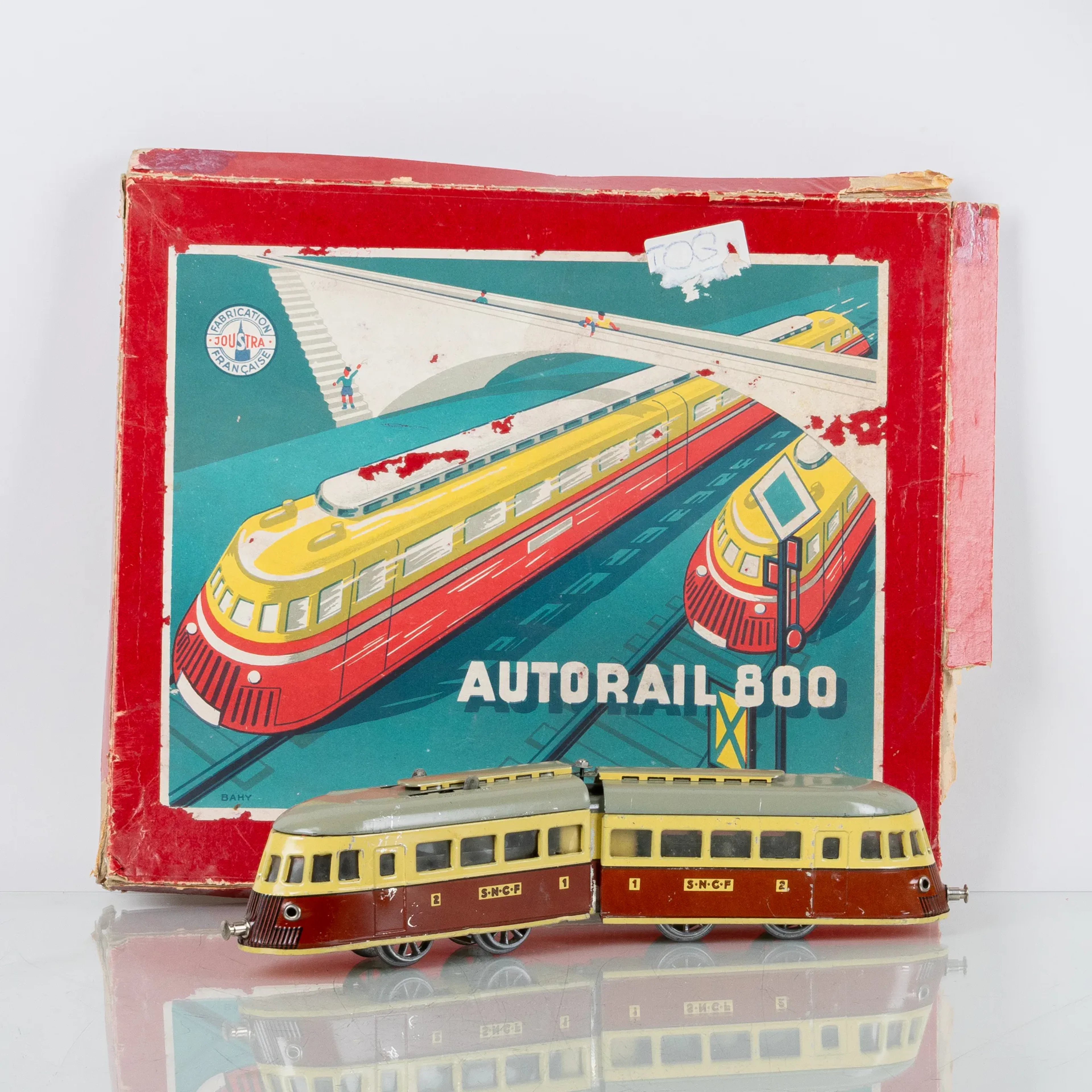 TRENES, con raíles, Autorail 800, Francia, mediados del siglo XX