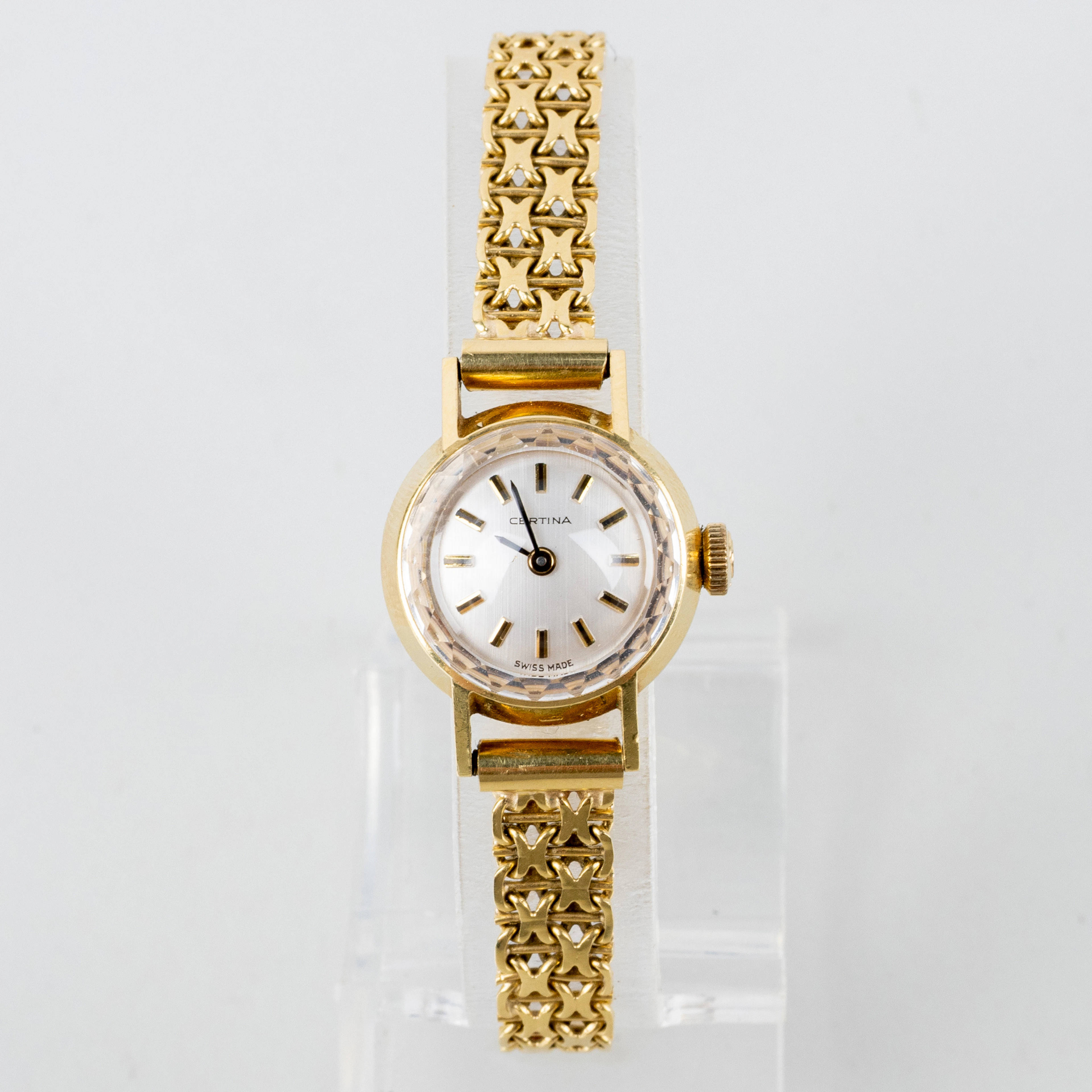 RELOJ DE MUJER, oro de 18 quilates, Certina, segunda mitad del siglo XX