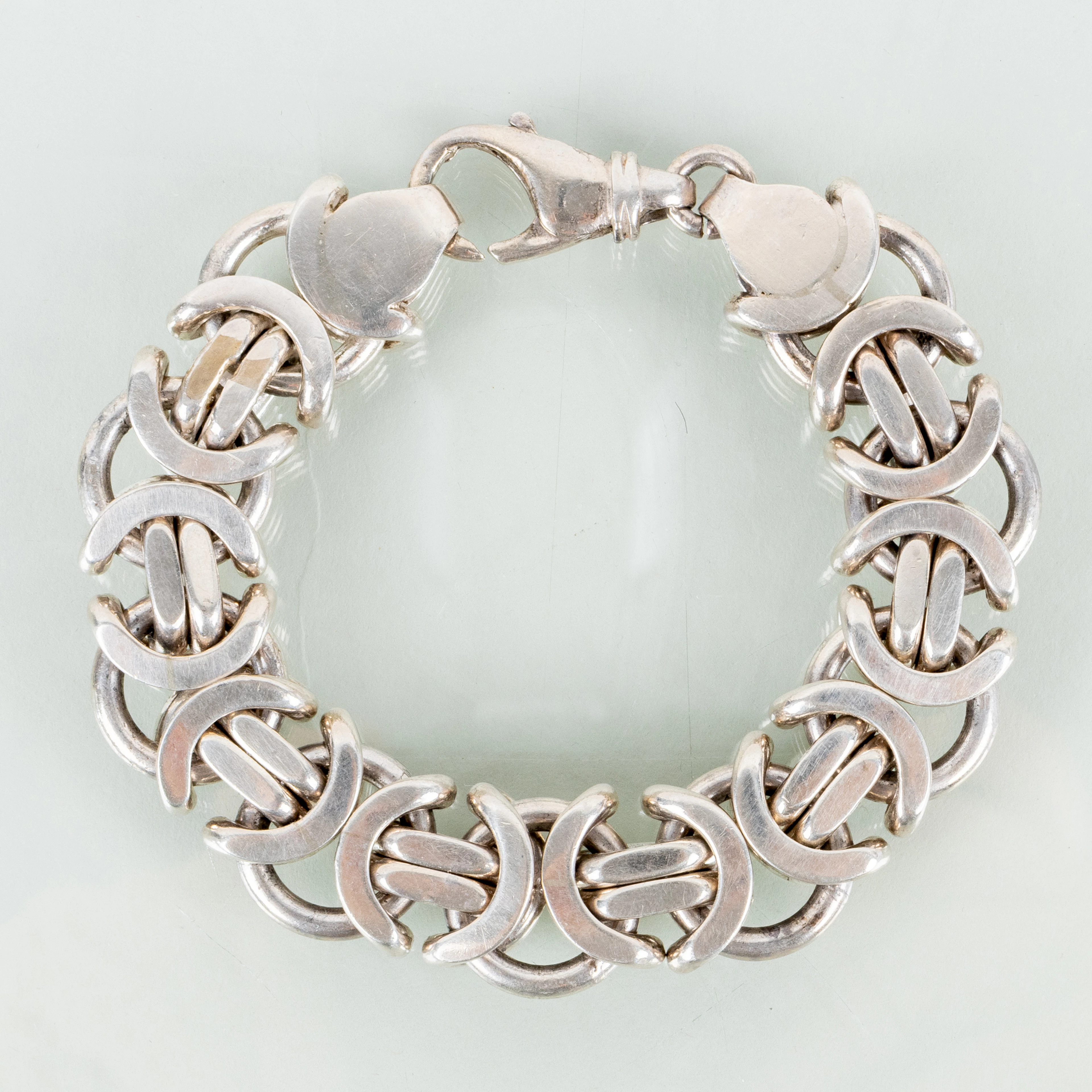 PULSERA, plata de ley, peso de tamaño tos, aprox. 145 g