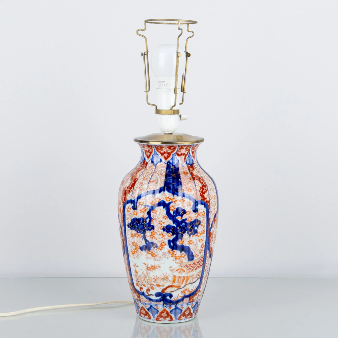 TABLE LAMP, porcelain, Imari, Japan, 1900s
