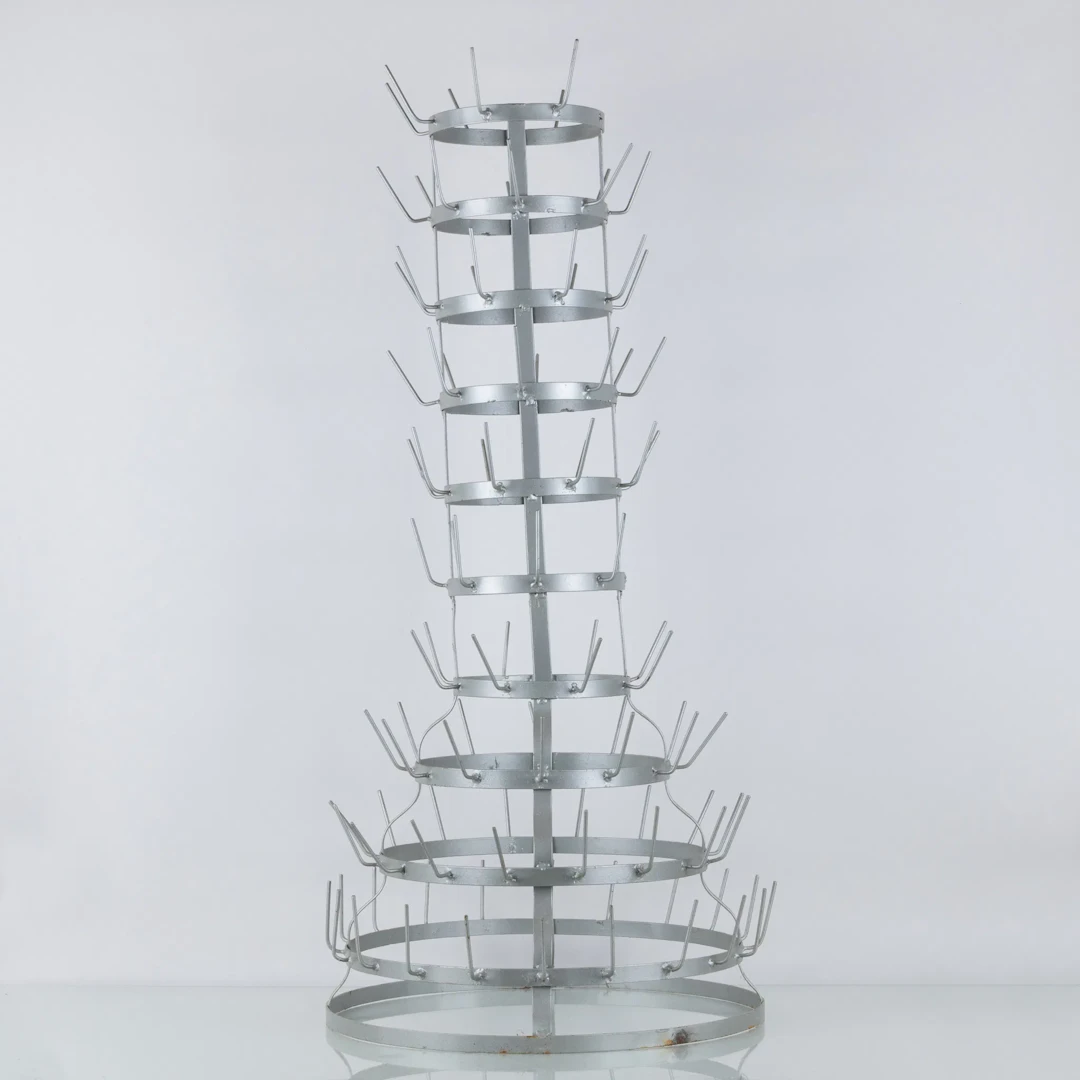 BOTTLE RACK, metal, 1900s