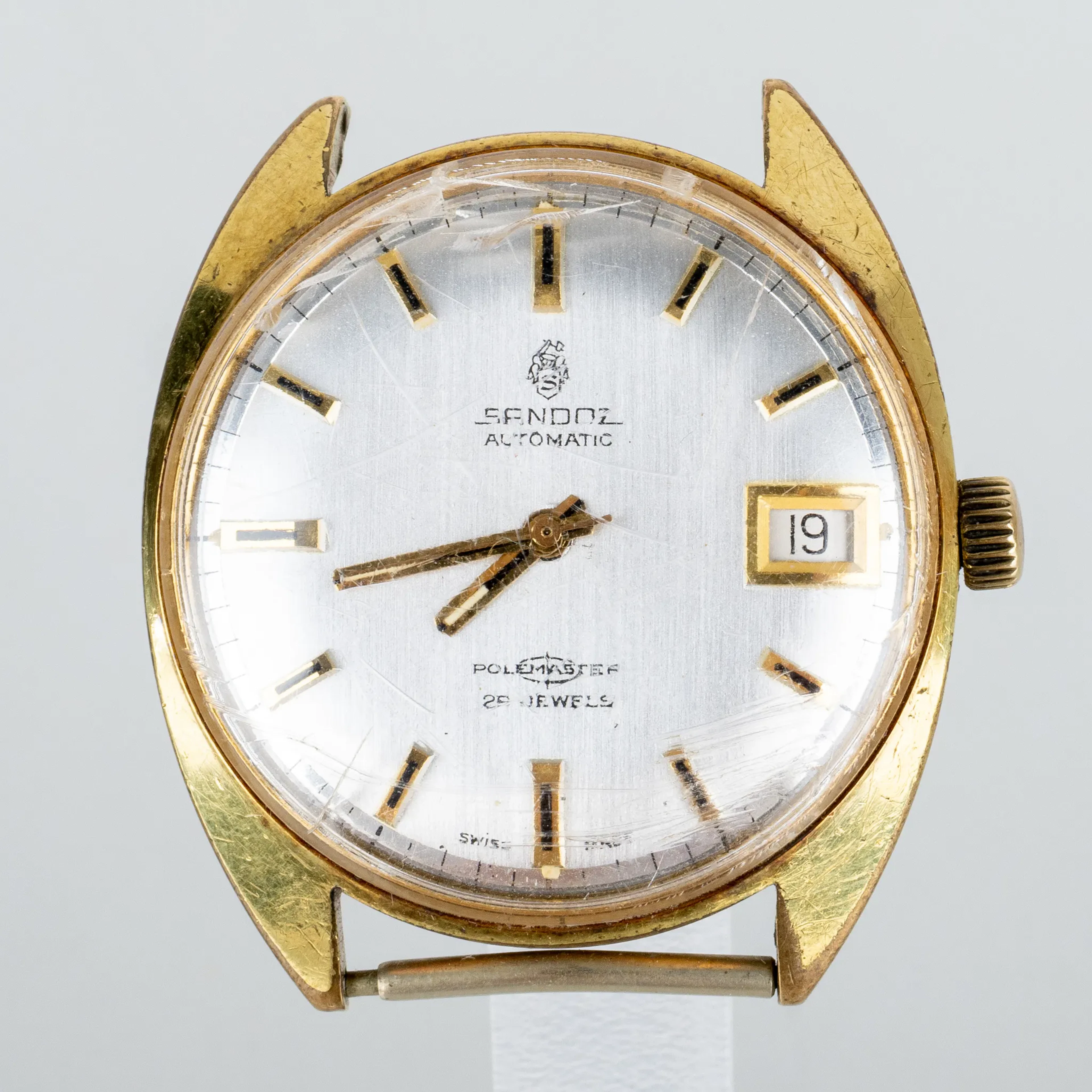 ARMBANDUHREN, Herren, Sandoz, Gold-Doppel, automatisches Uhrwerk