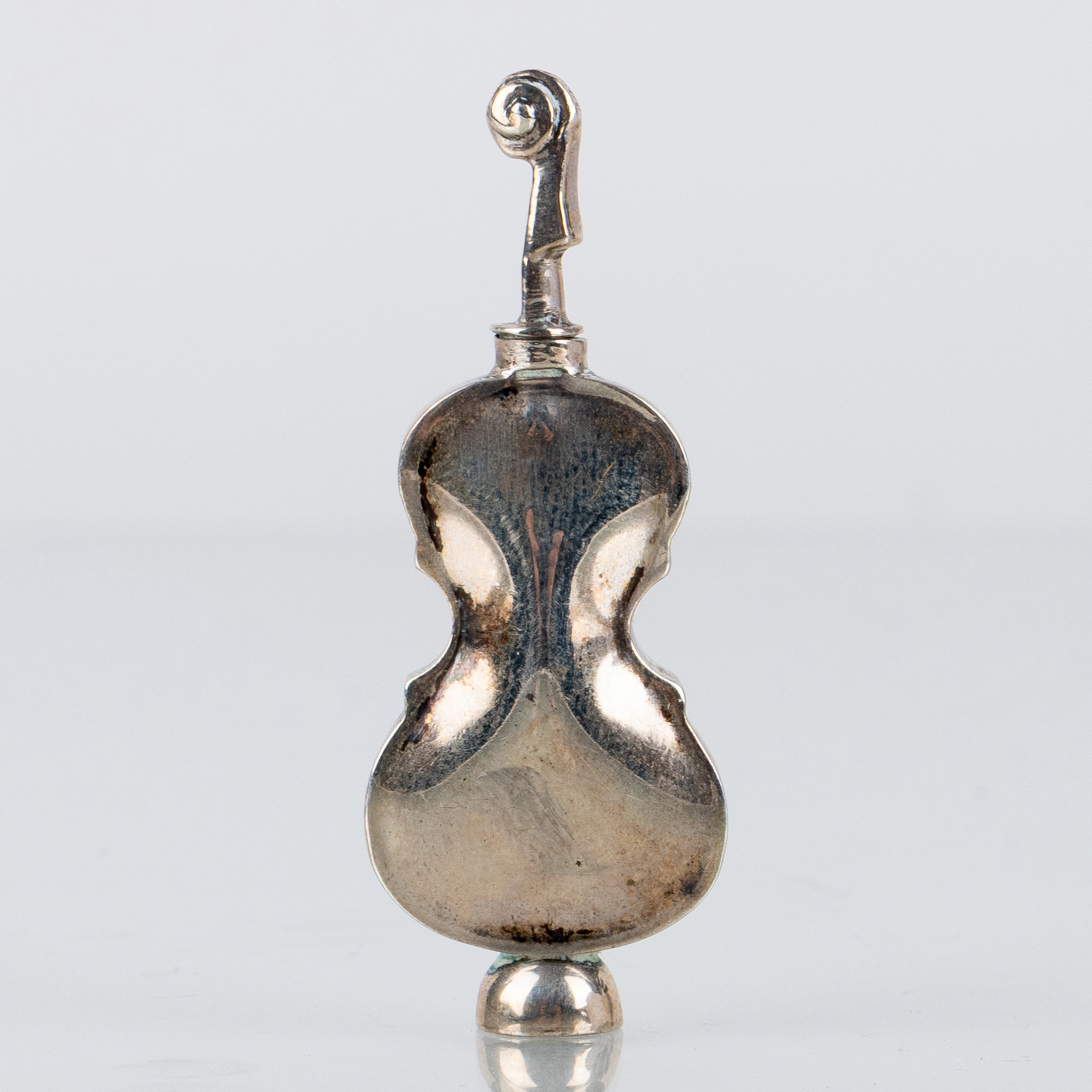 FRASCO DE PERFUME, plata de ley, México, siglo XX