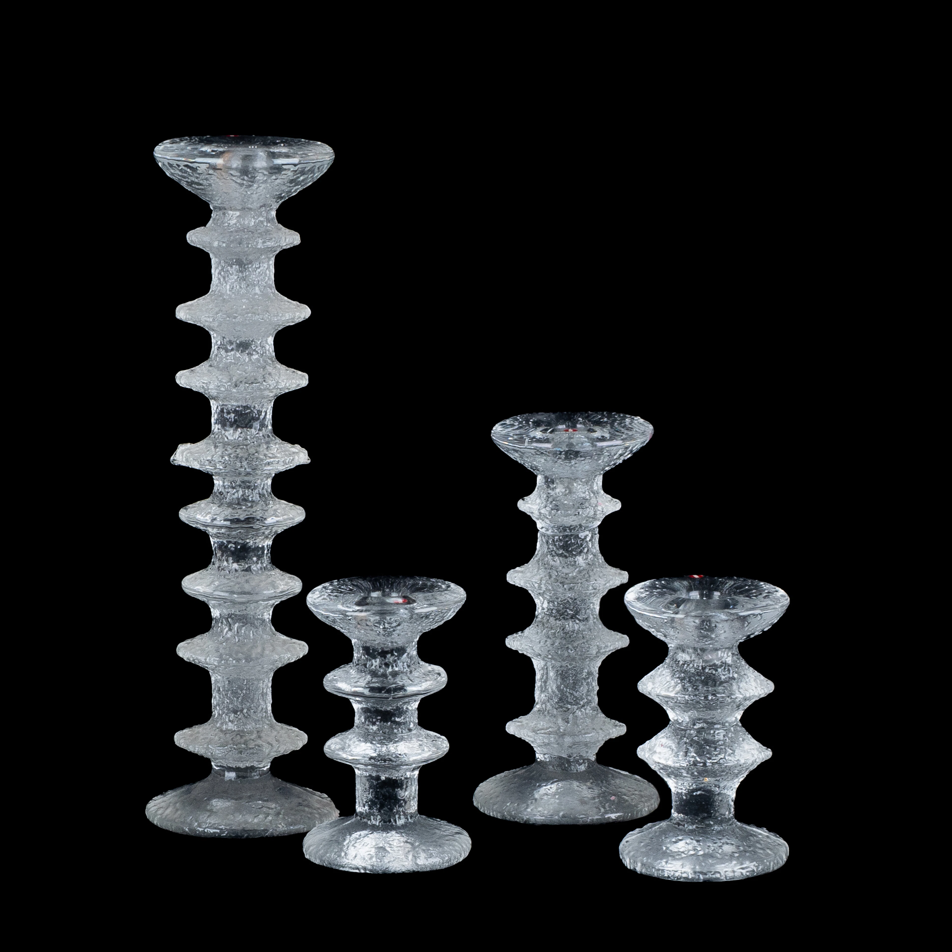TIMO SARPANEVA, 4 Glas-Kerzenhalter "Festivo", Iittala, Finnland
