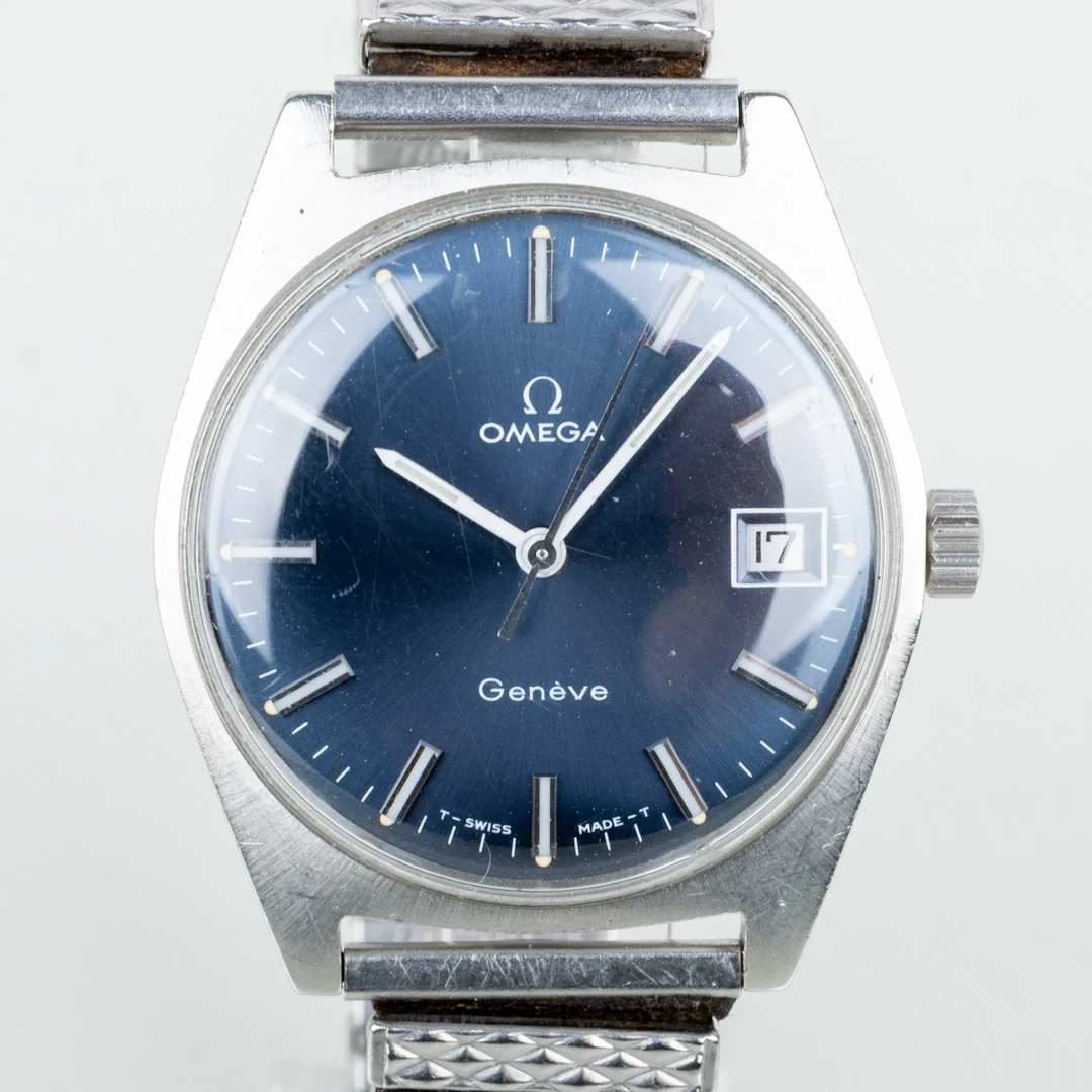 RELOJES de pulsera, acero, Omega, Geneva, movimiento automático, segunda mitad del siglo XX