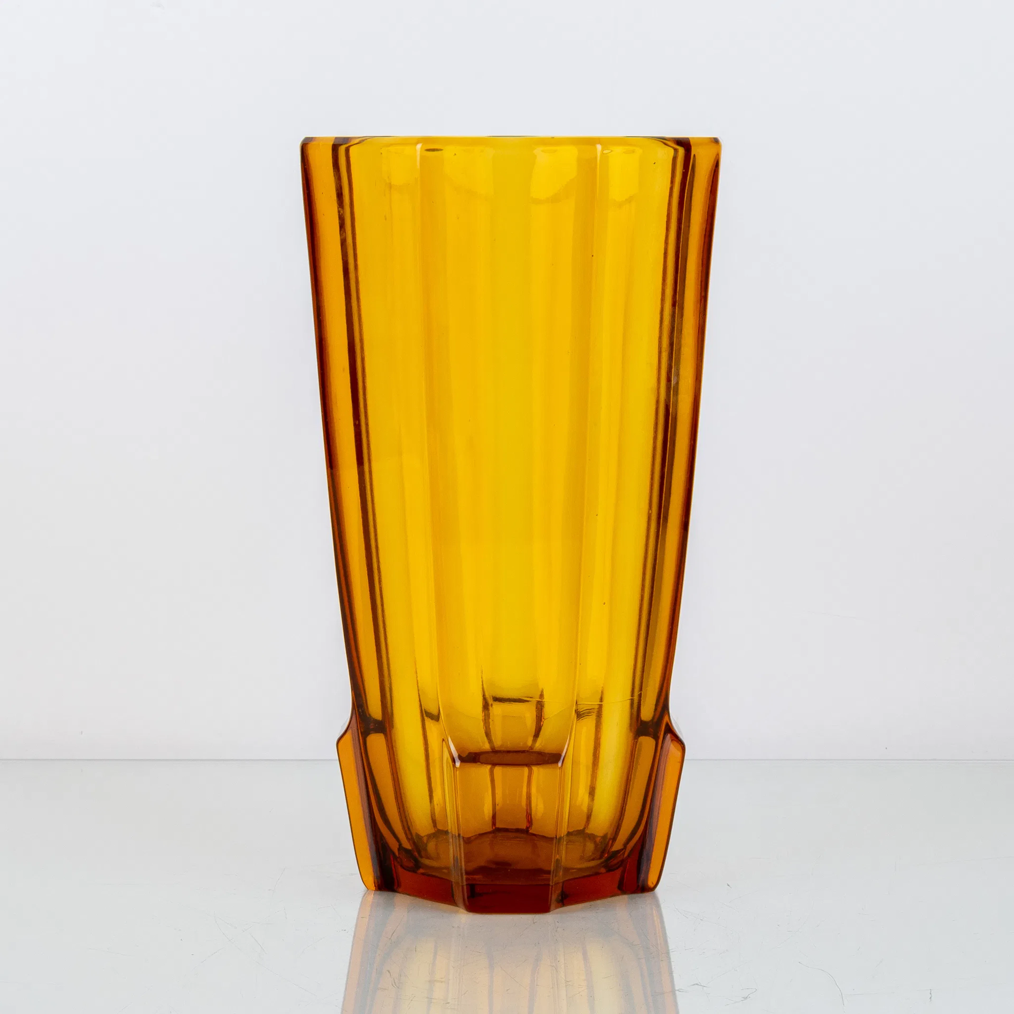 JOSEF HOFFMANN, possibly, glass vase, Art Deco, for Moser, early 1900s