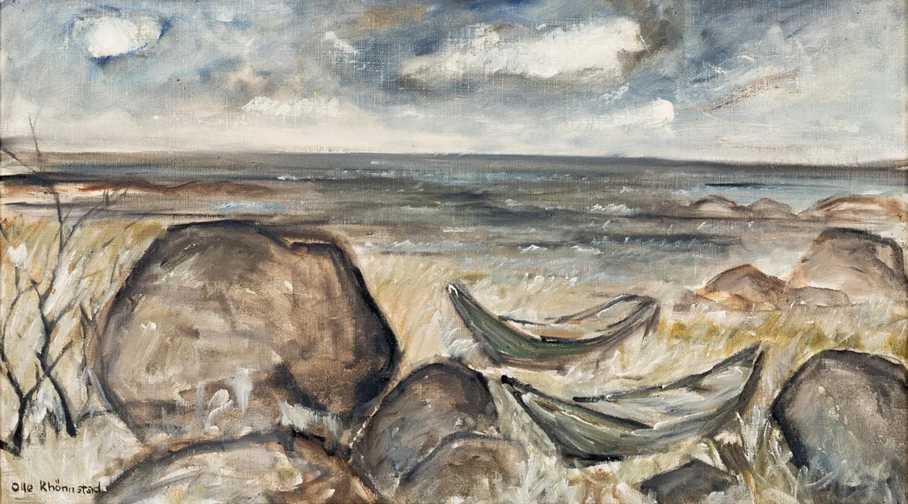 OLLE RHÖNNSTAD (1931-1988), óleo sobre lienzo, firmado