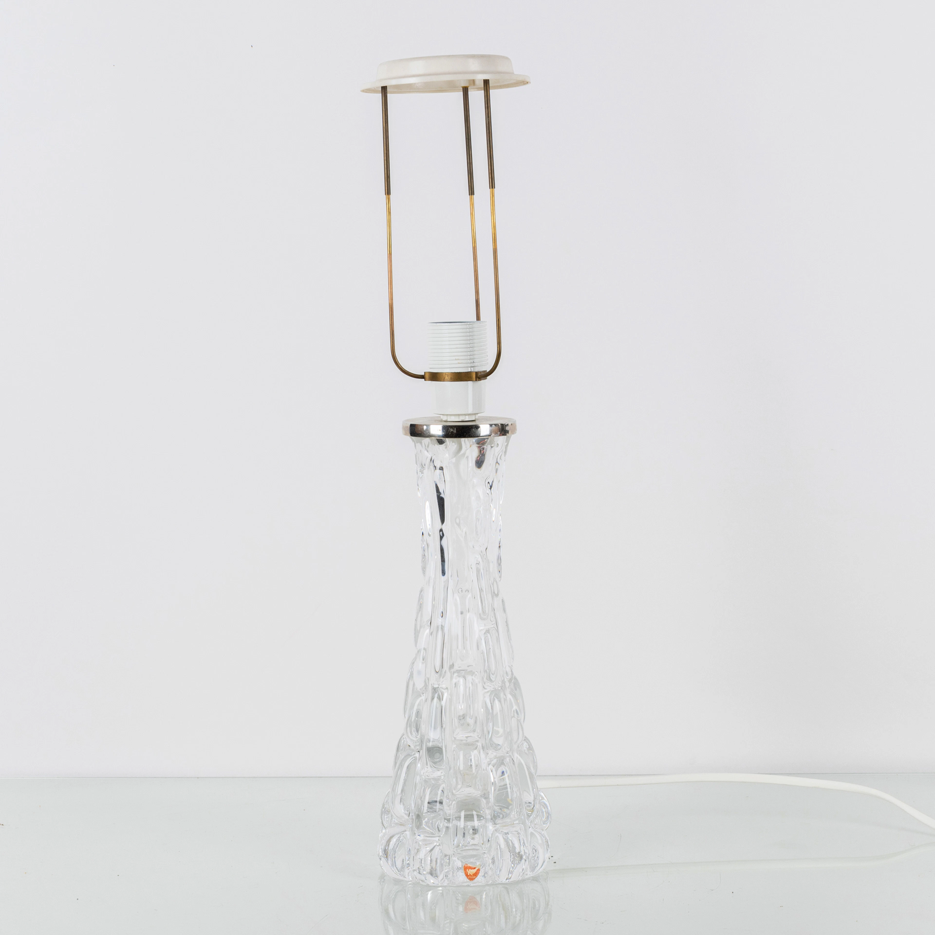 LAMPADA DA TAVOLO, vetro, Orrefors, firmato