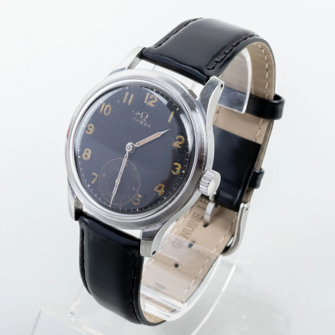 OMEGA, orologio da polso da uomo, superbo, acciaio, anni '40