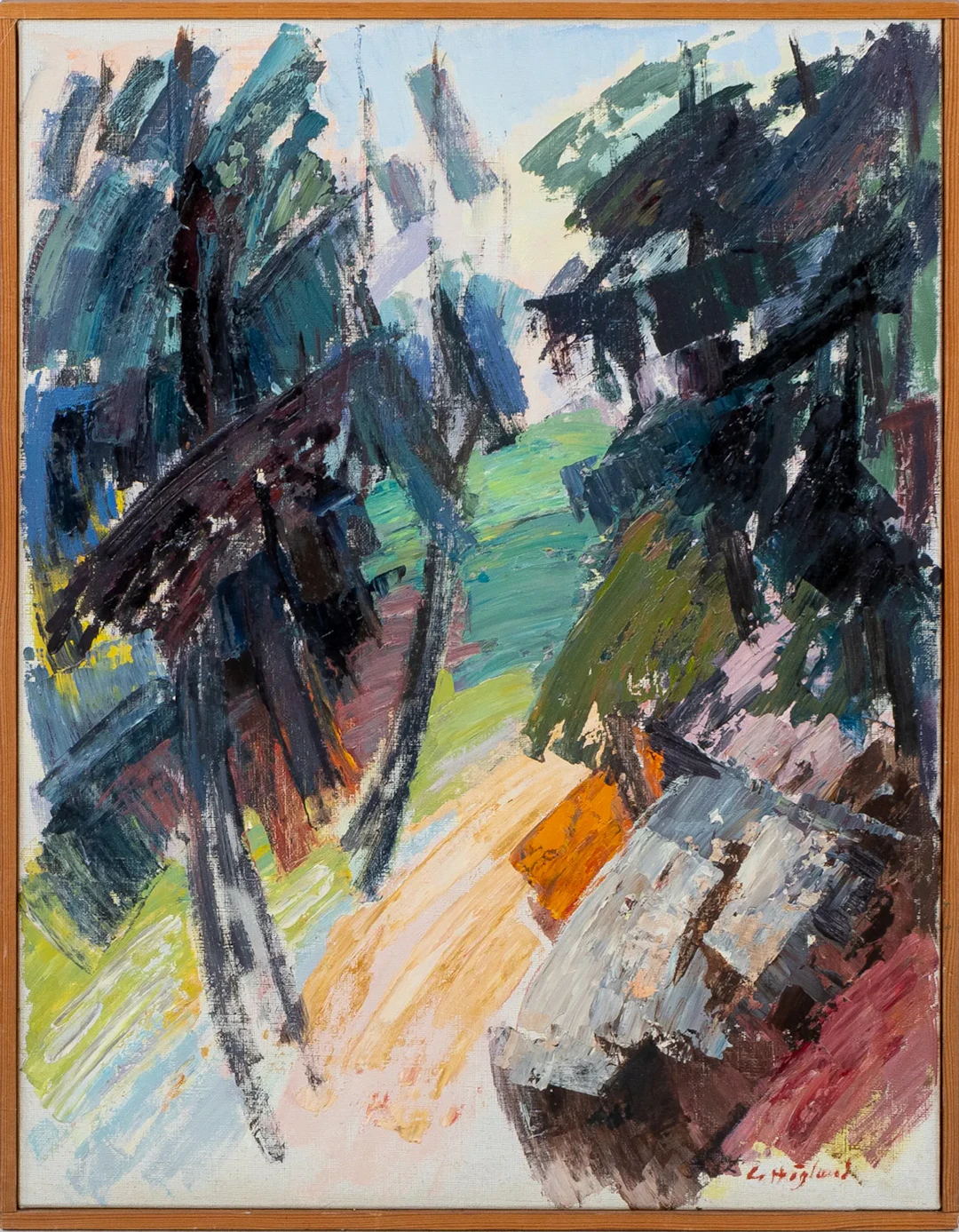 GUSTAF HÖGLUND (1910-1994), oil on canvas, signed