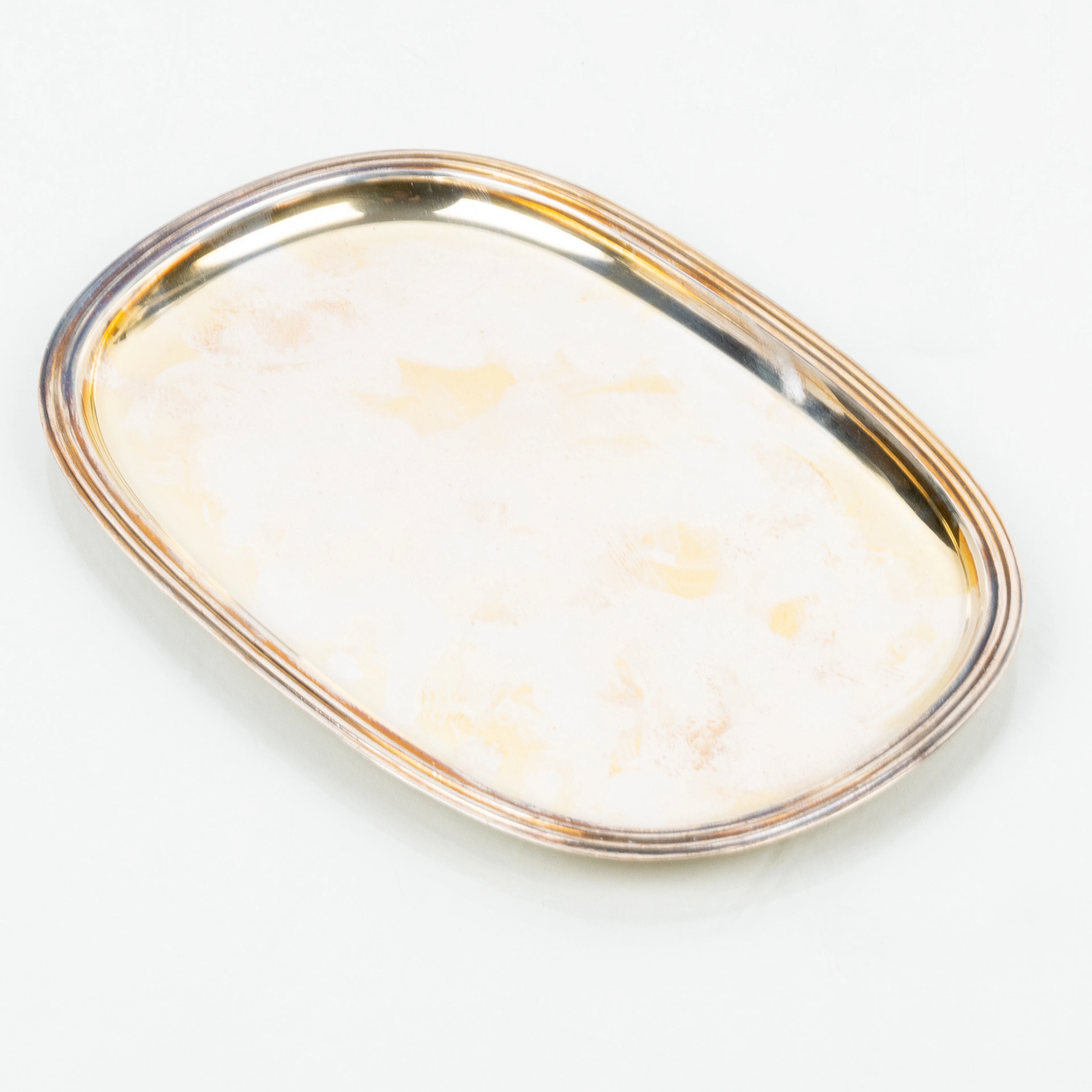 PIATTO, argento sterling, CG Hallberg, 1958, peso circa 100 g