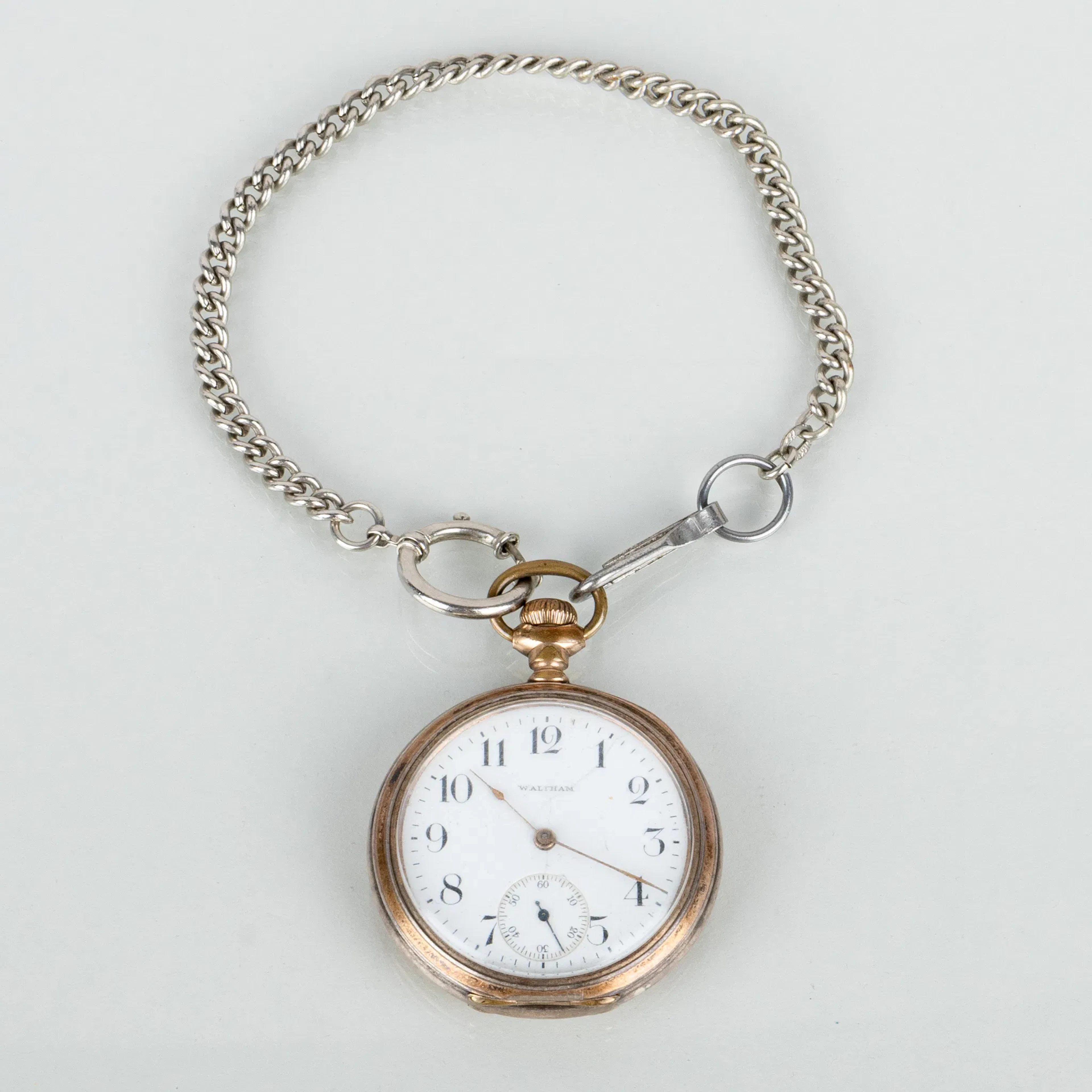 OROLOGIO DA TASCA, argento, Waltham, prima metà del XX secolo