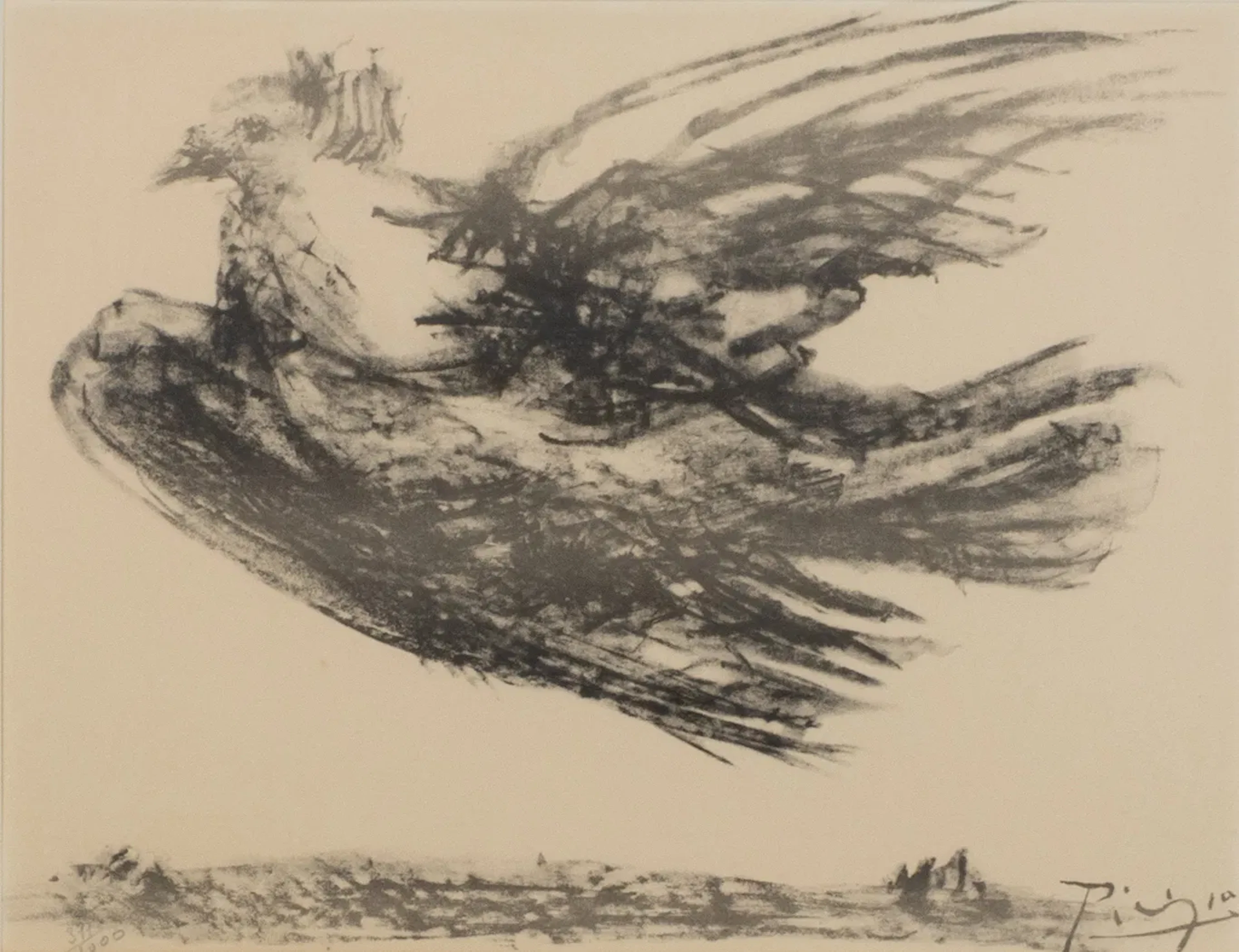 PABLO PICASSO (1881-1973), efter, litografi, signerad i trycket samt