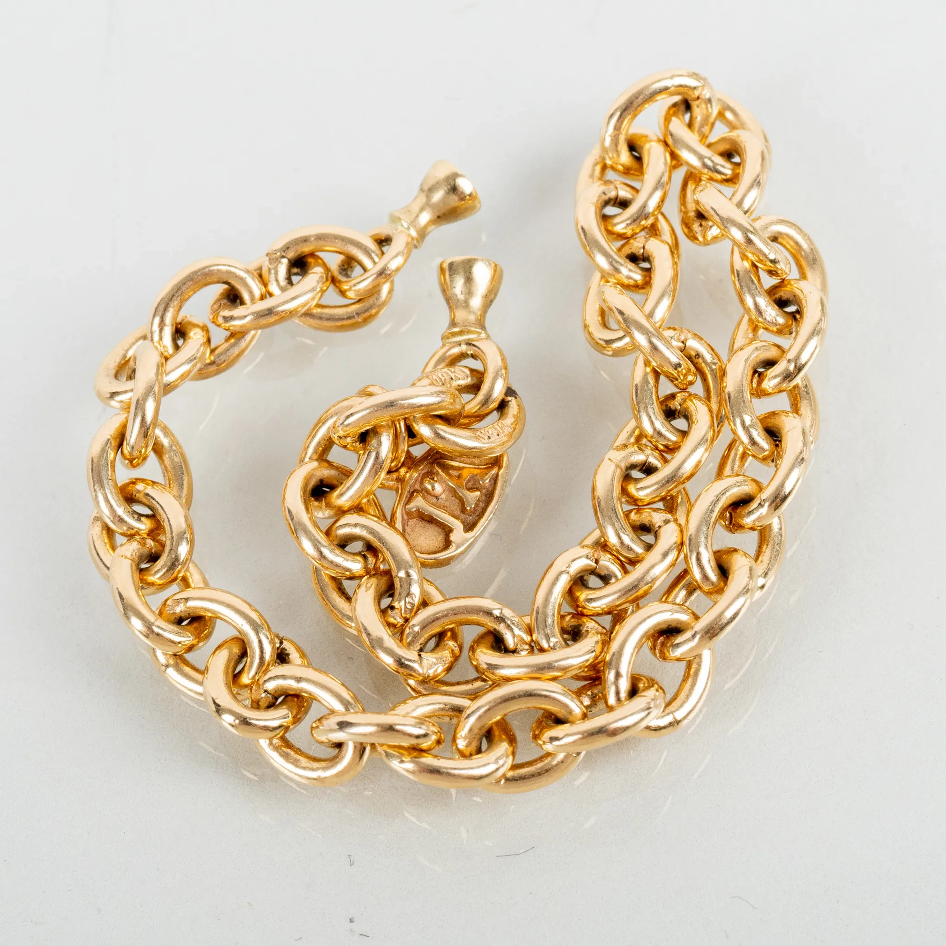 BRAZALETE, oro de 18 quilates, J&A, para lock ex Ole Lynggaard, 1900s/2000s