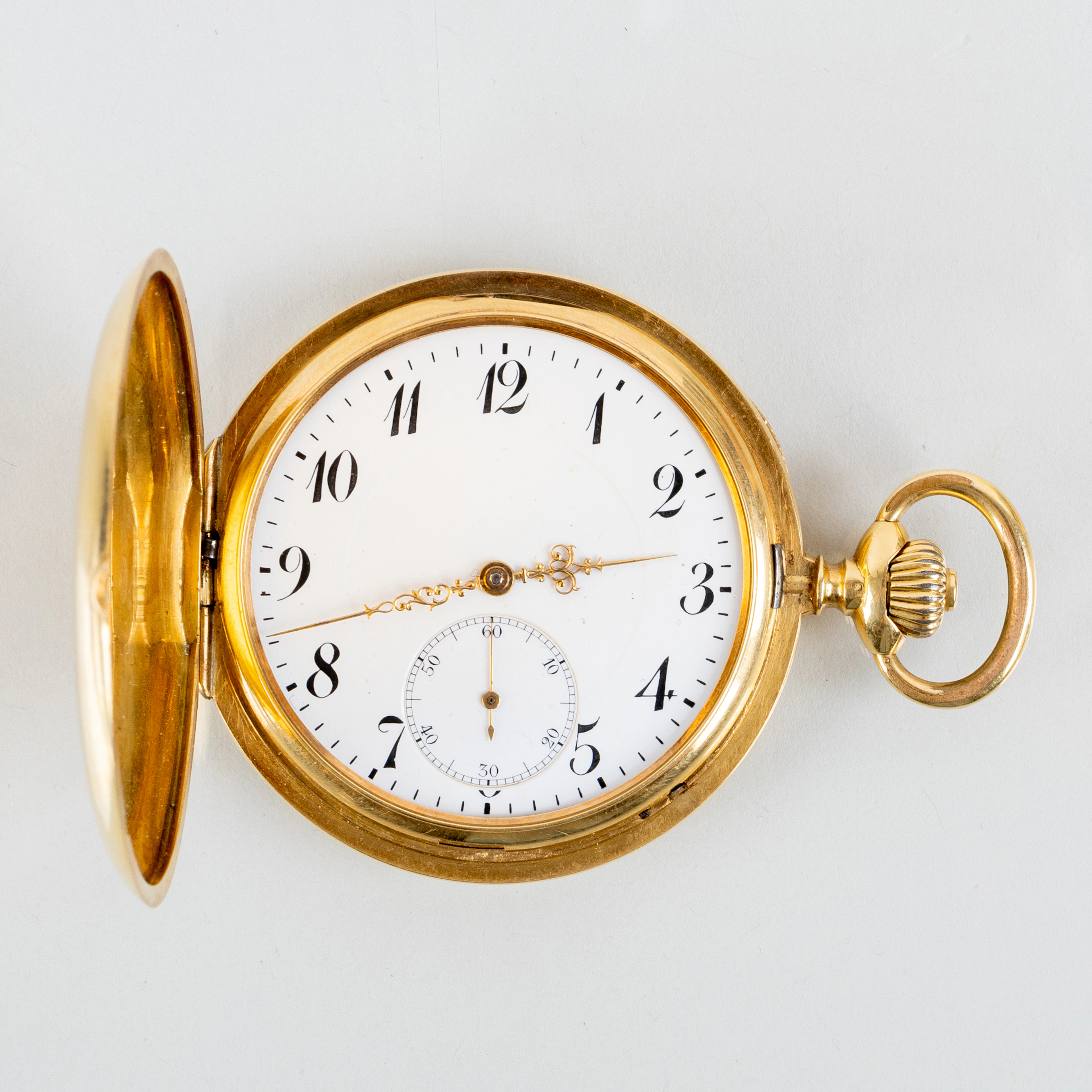 RELOJ DE BOLSILLO, ORO 18 QUILATES, principios del siglo XX