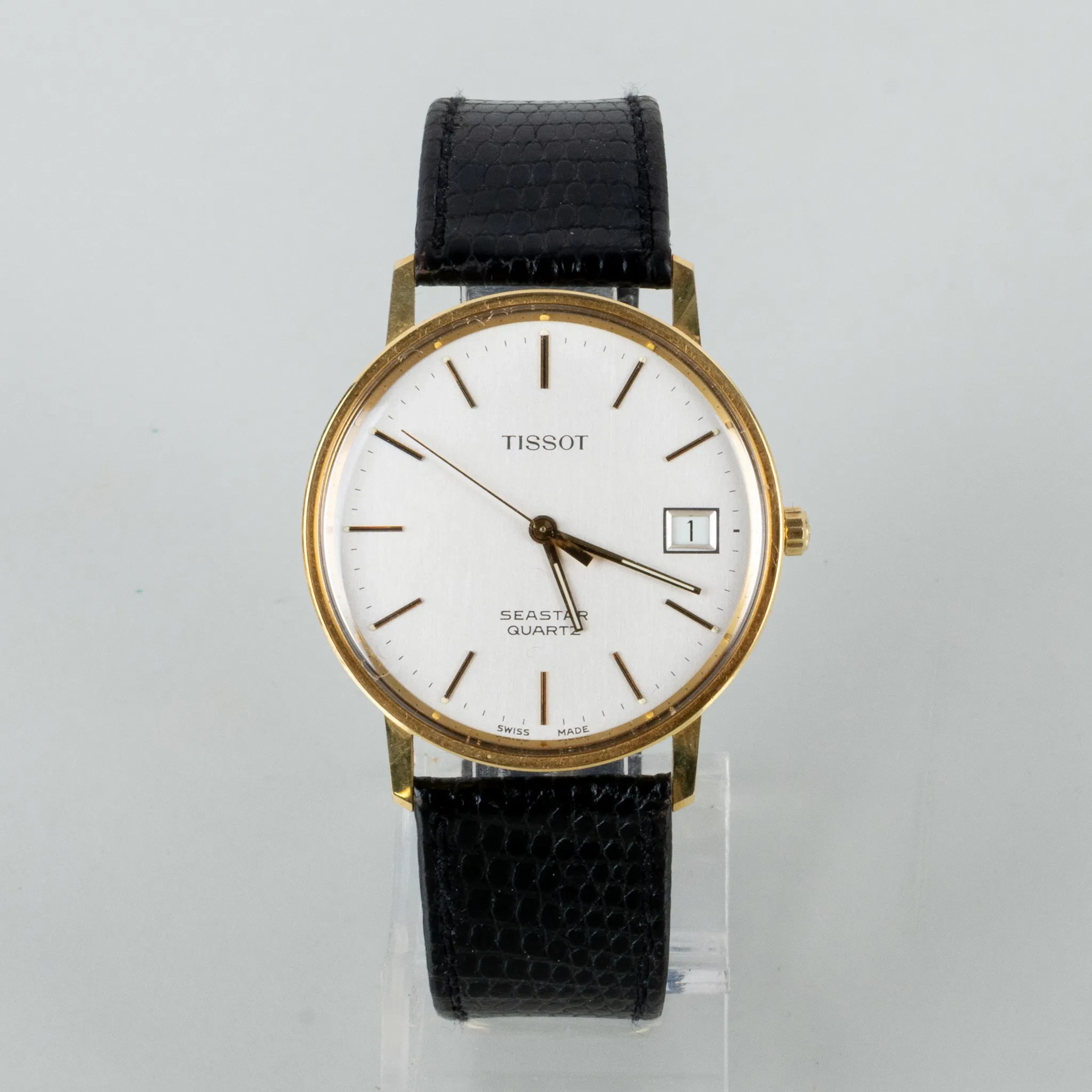 TISSOT, "Seastar", reloj de pulsera masculino, oro 18 quilates, siglo XX