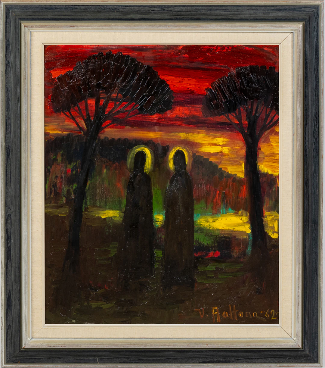 Seller picks up again - VEIKO AALTONA (1910-1990), oil on canvas, signed
