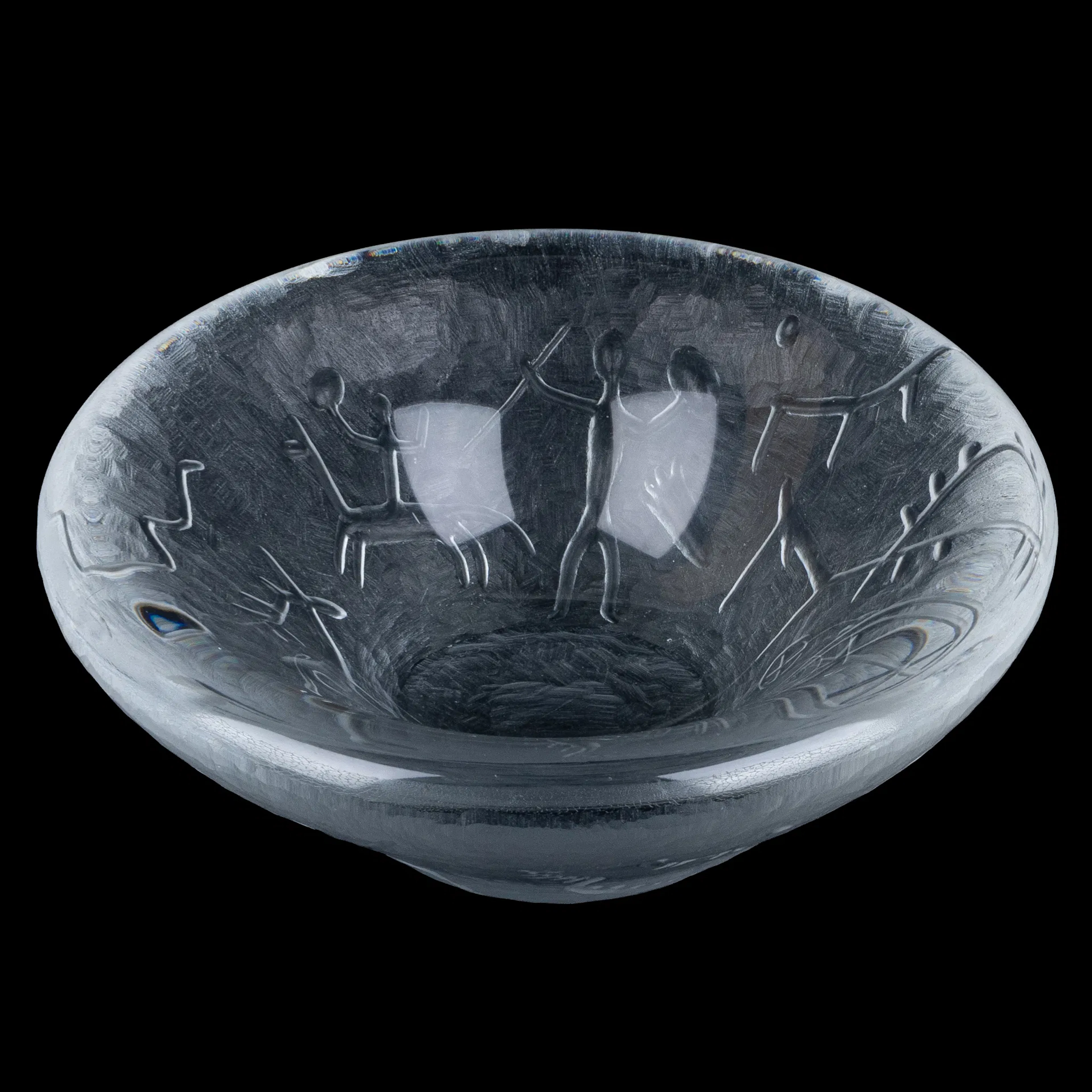 A VICK LINDSTRAND glass bowl, Kosta, 1960s