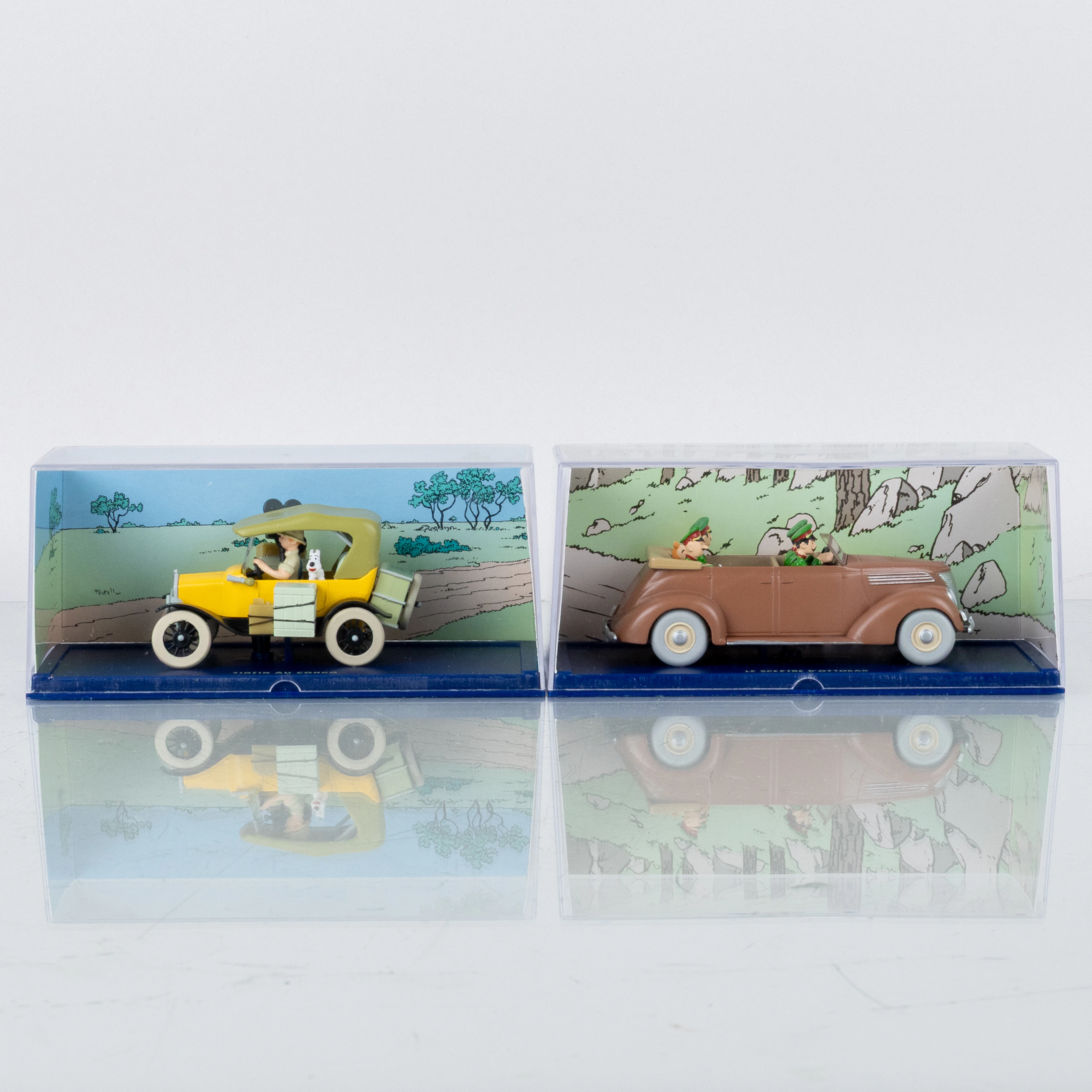 COCHES DE JUGUETE, 2 piezas, Tintín, Hergé-Moulinsart