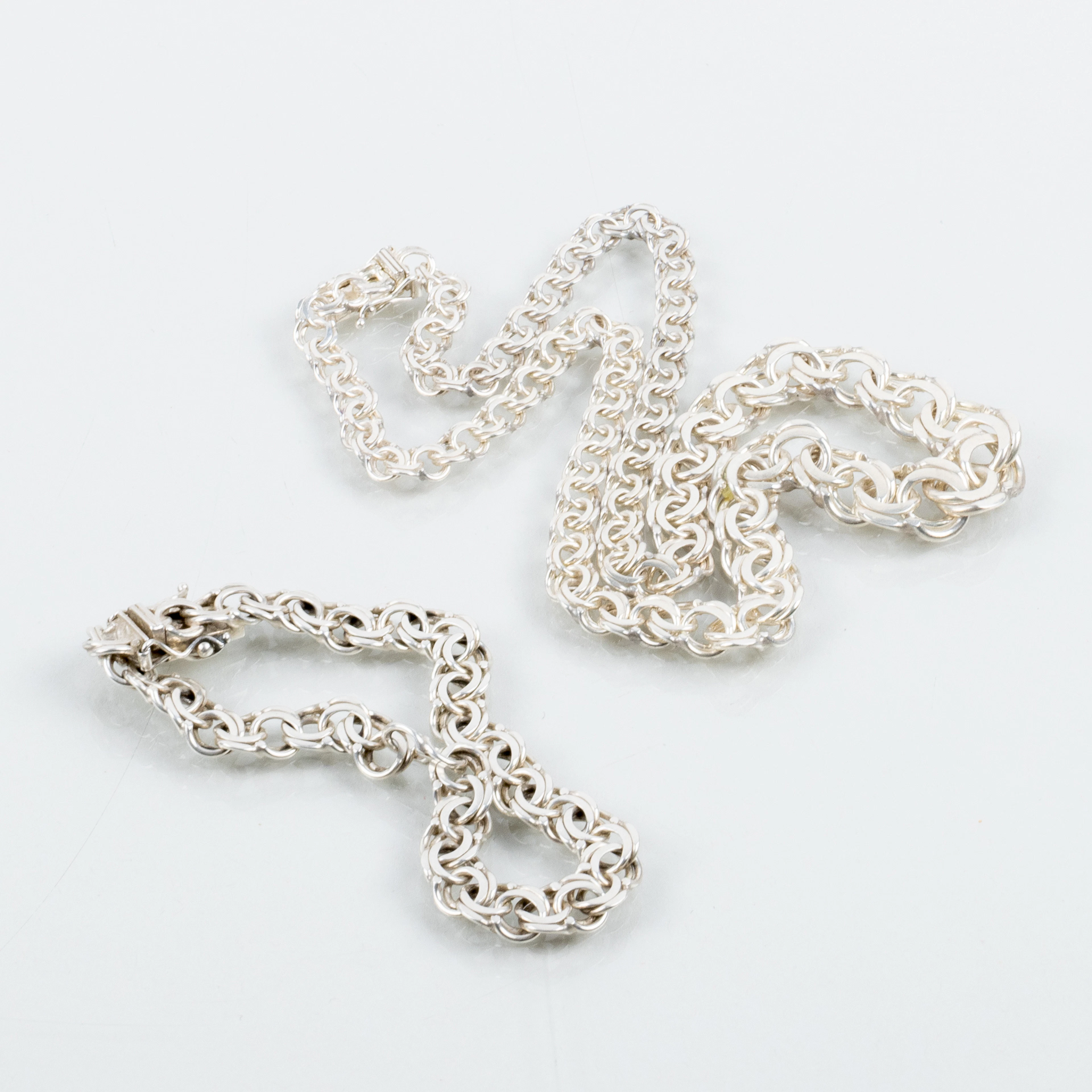 COLLANE E BRACCIALETTI, argento, 1900/2000