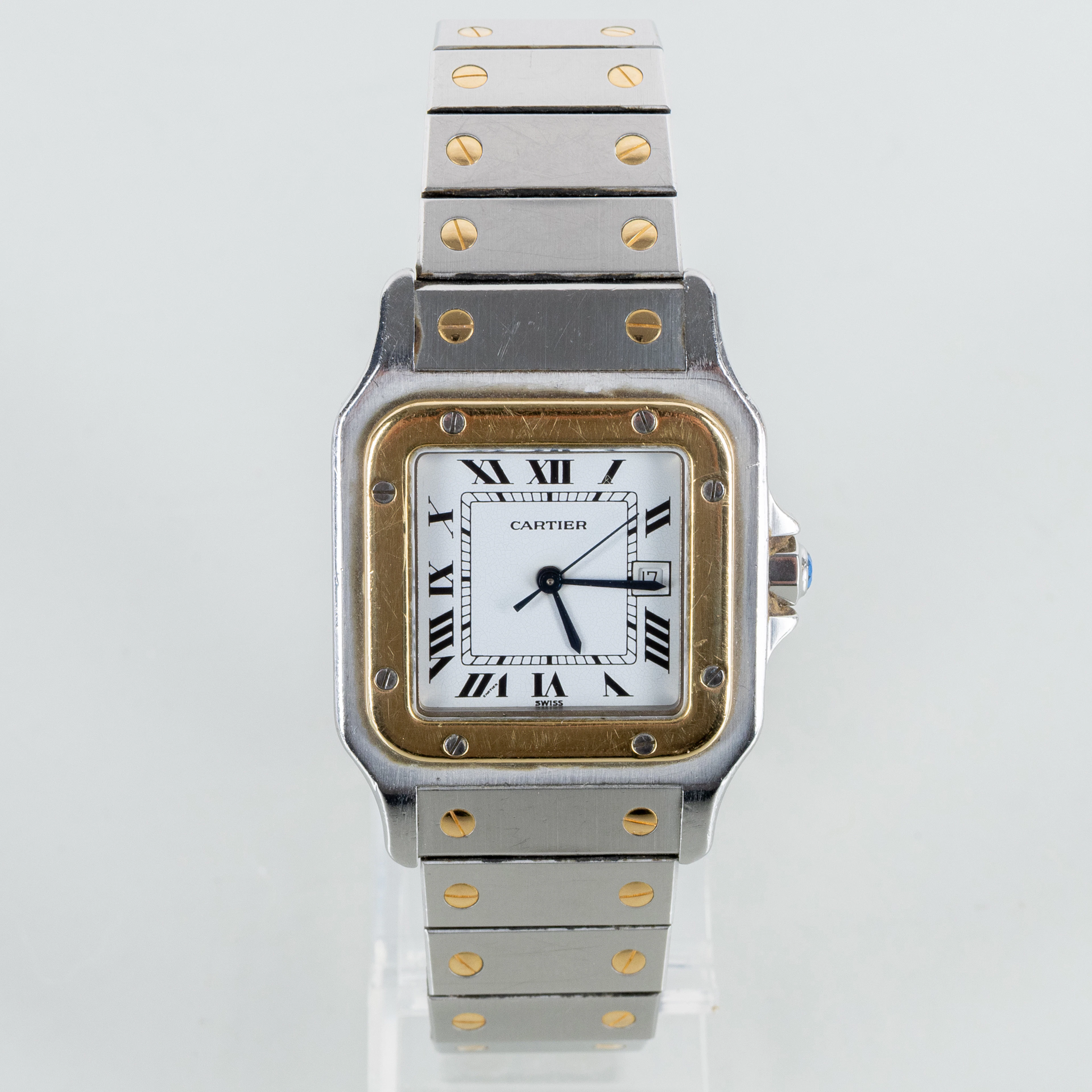 CARTIER, reloj de pulsera, hombre, Santos, automático