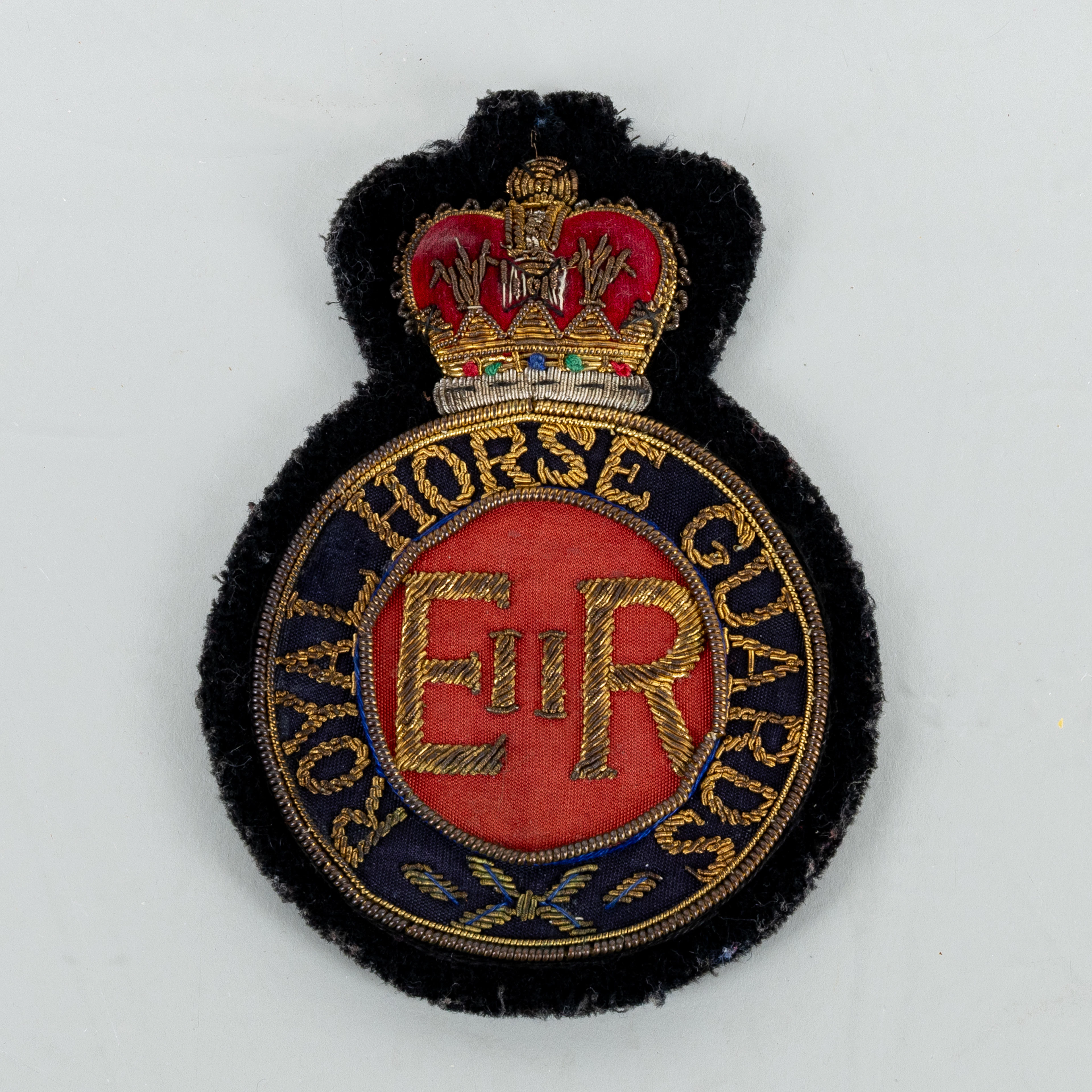 UNIFORM BADGE, "Royal Horse Guard ER II", England, 1900s