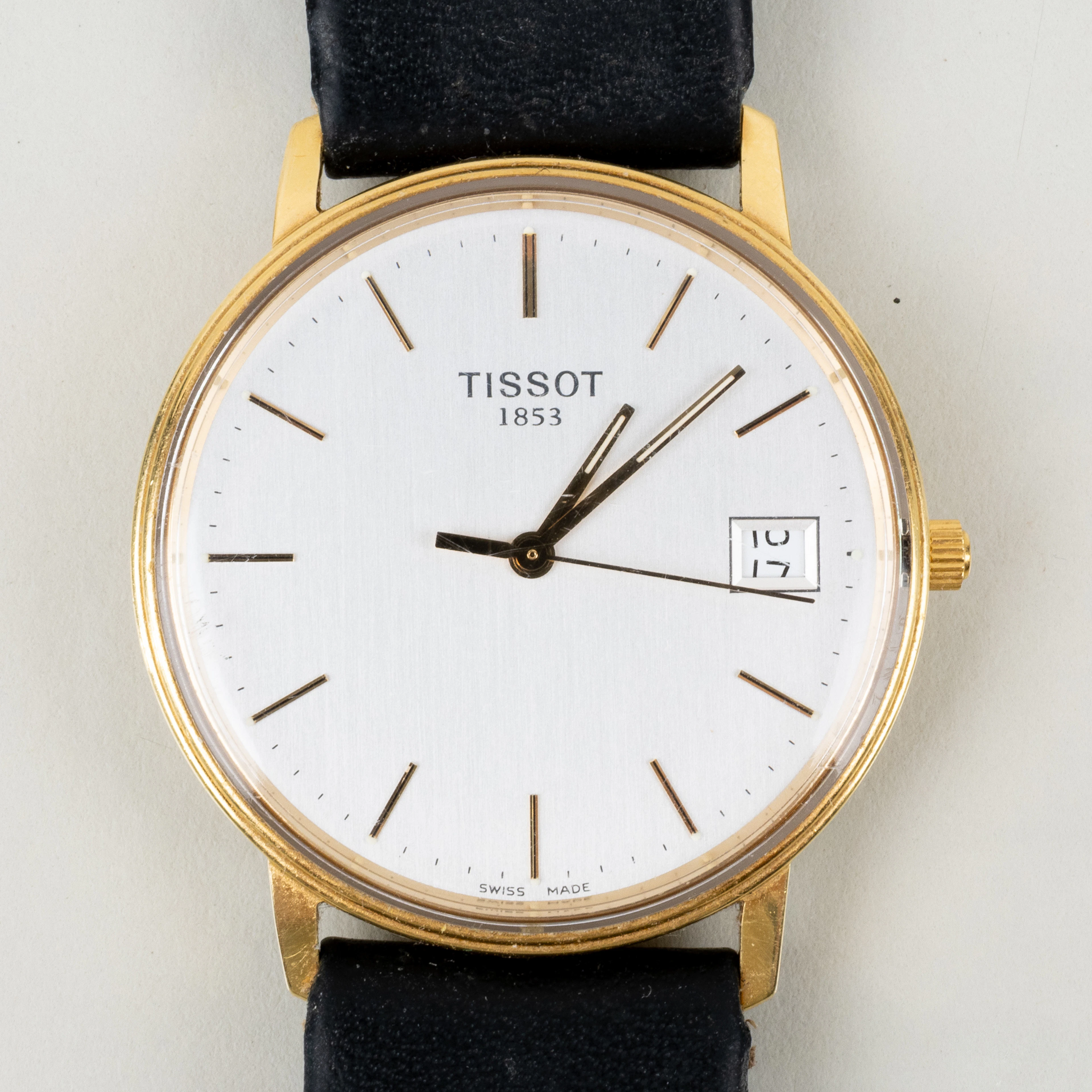 TISSOT, orologio da polso da uomo, oro 18 carati, seconda metà del 20° secolo