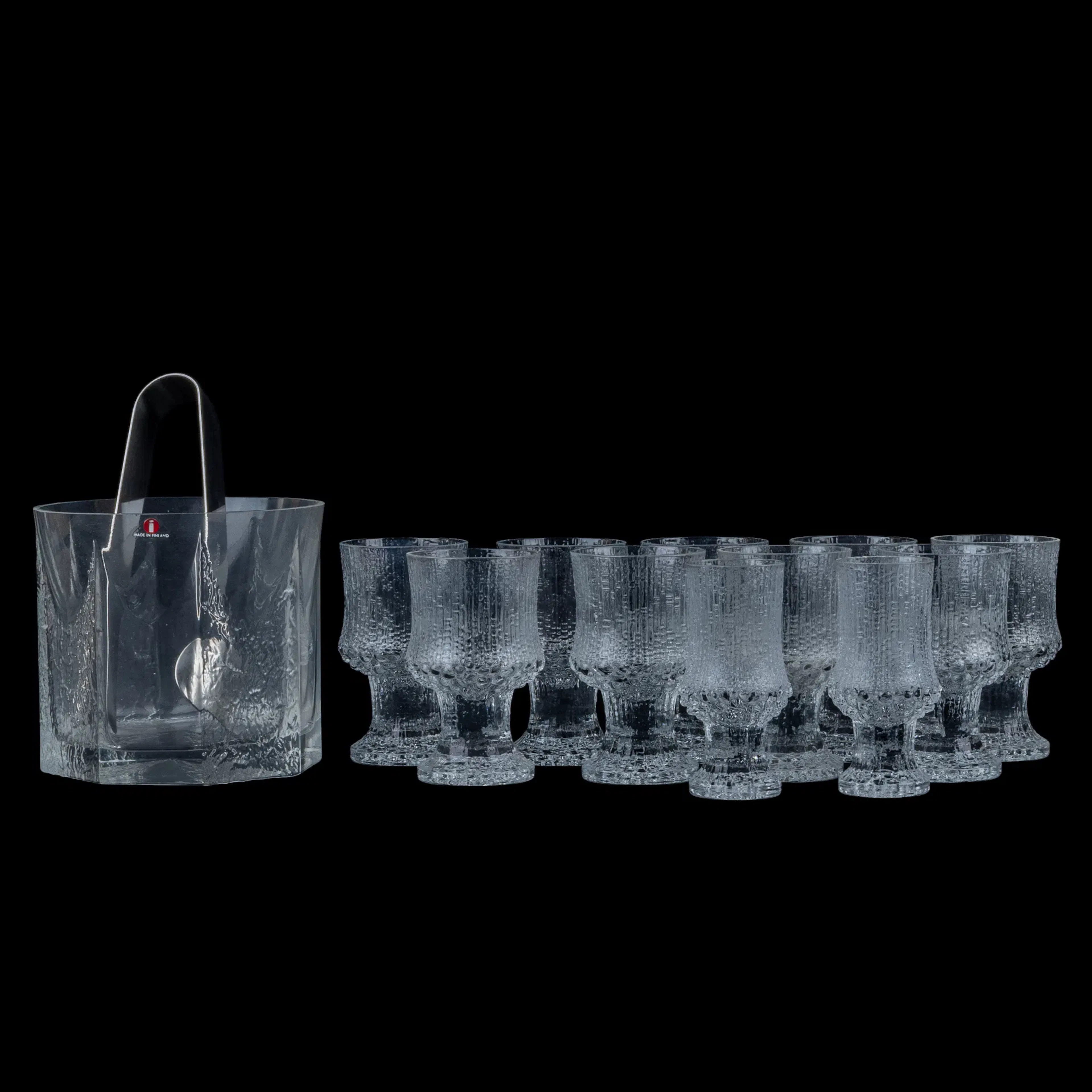 COPA DE VINO FORTIFICADA Y CUBO DE HIELO, 12 piezas, copa, Iittala