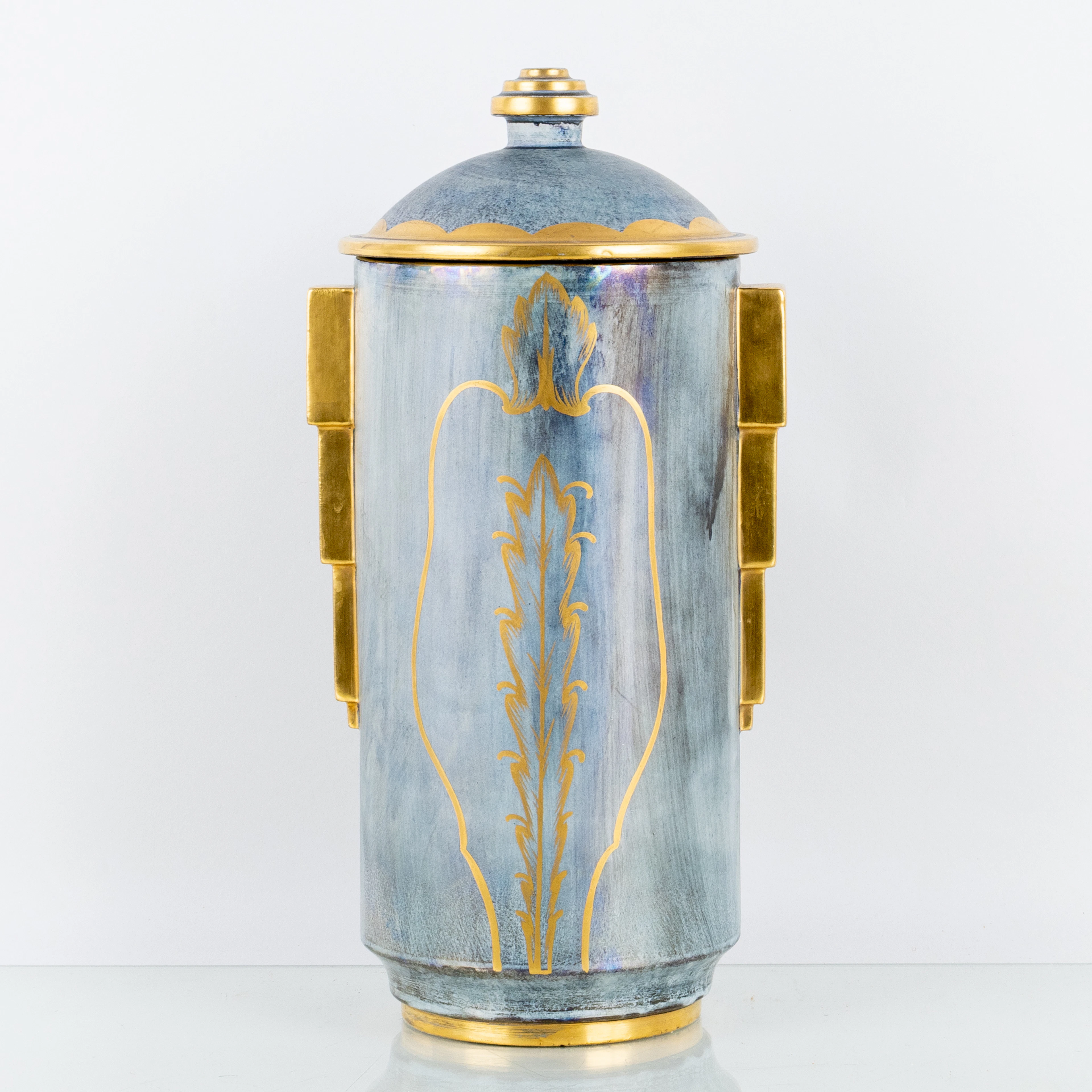 JOSEF EKBERG, EINE PORZELLAN-dekorative Urne, Gustavsberg, Art déco, 1920er/30er Jahre, signiert