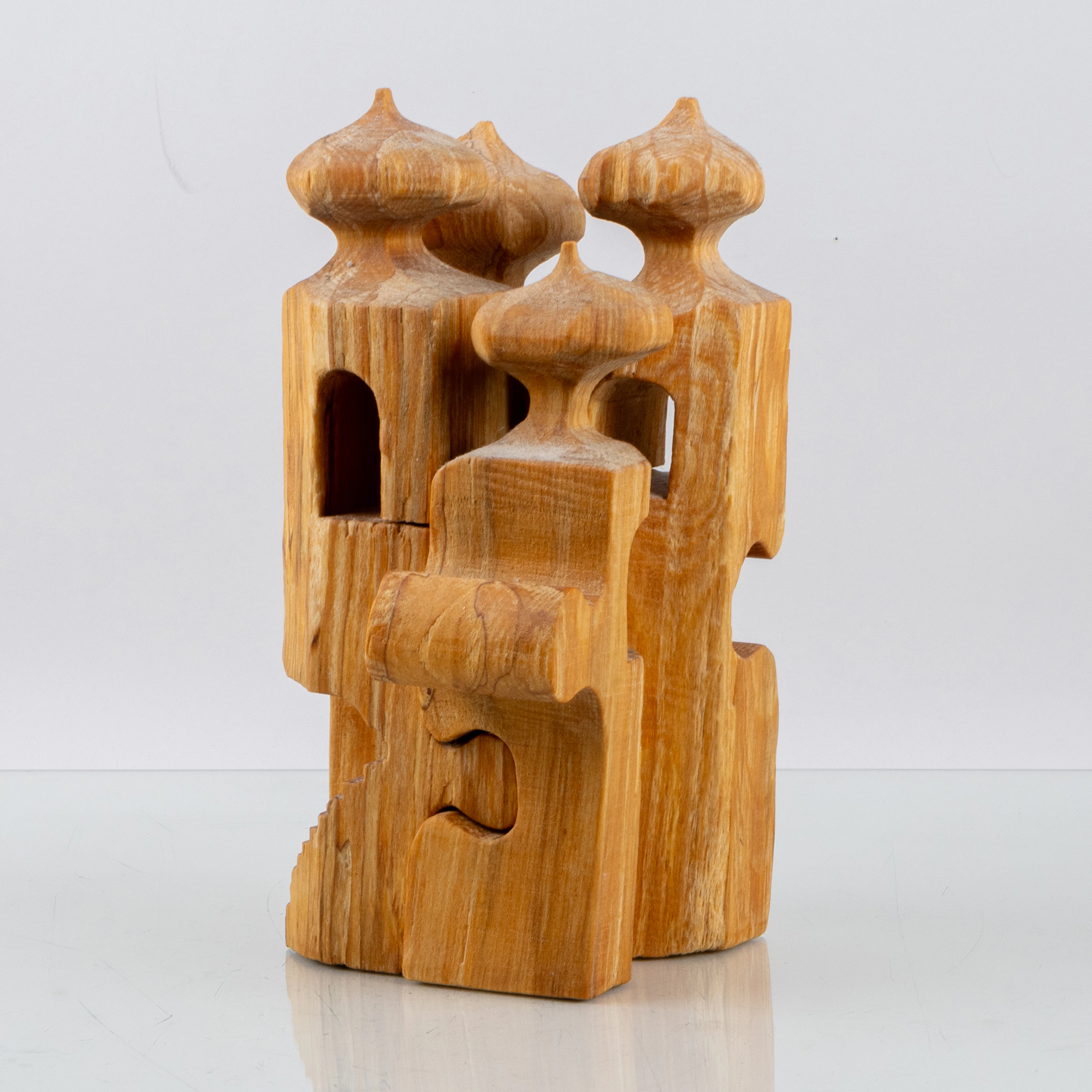 GUNNAR KANEVAD, una scultura, in legno, firmata e datata 1987