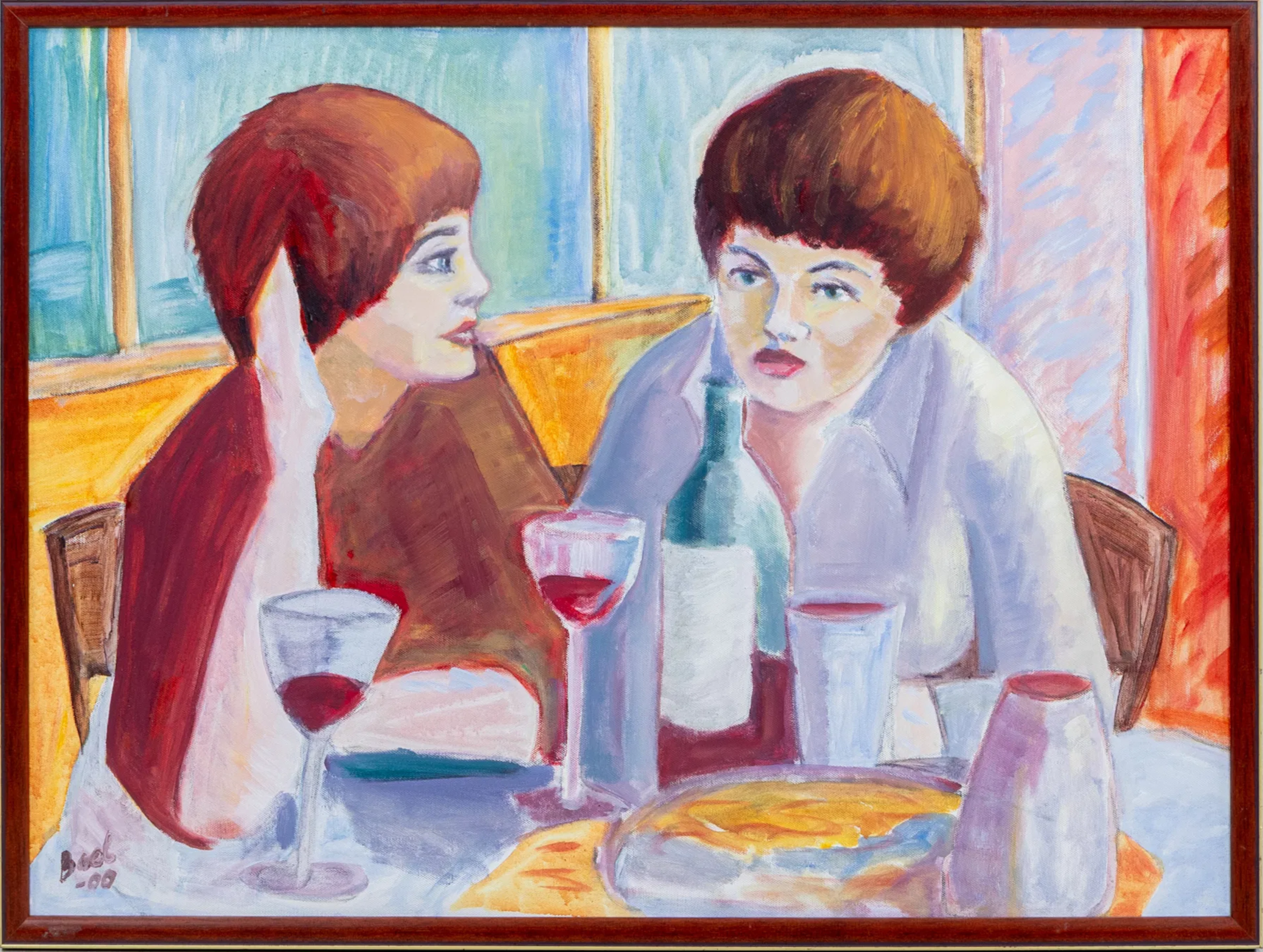 BOEL PALEOLOGOS (born 1948), oil on canvas, signed and dated -00