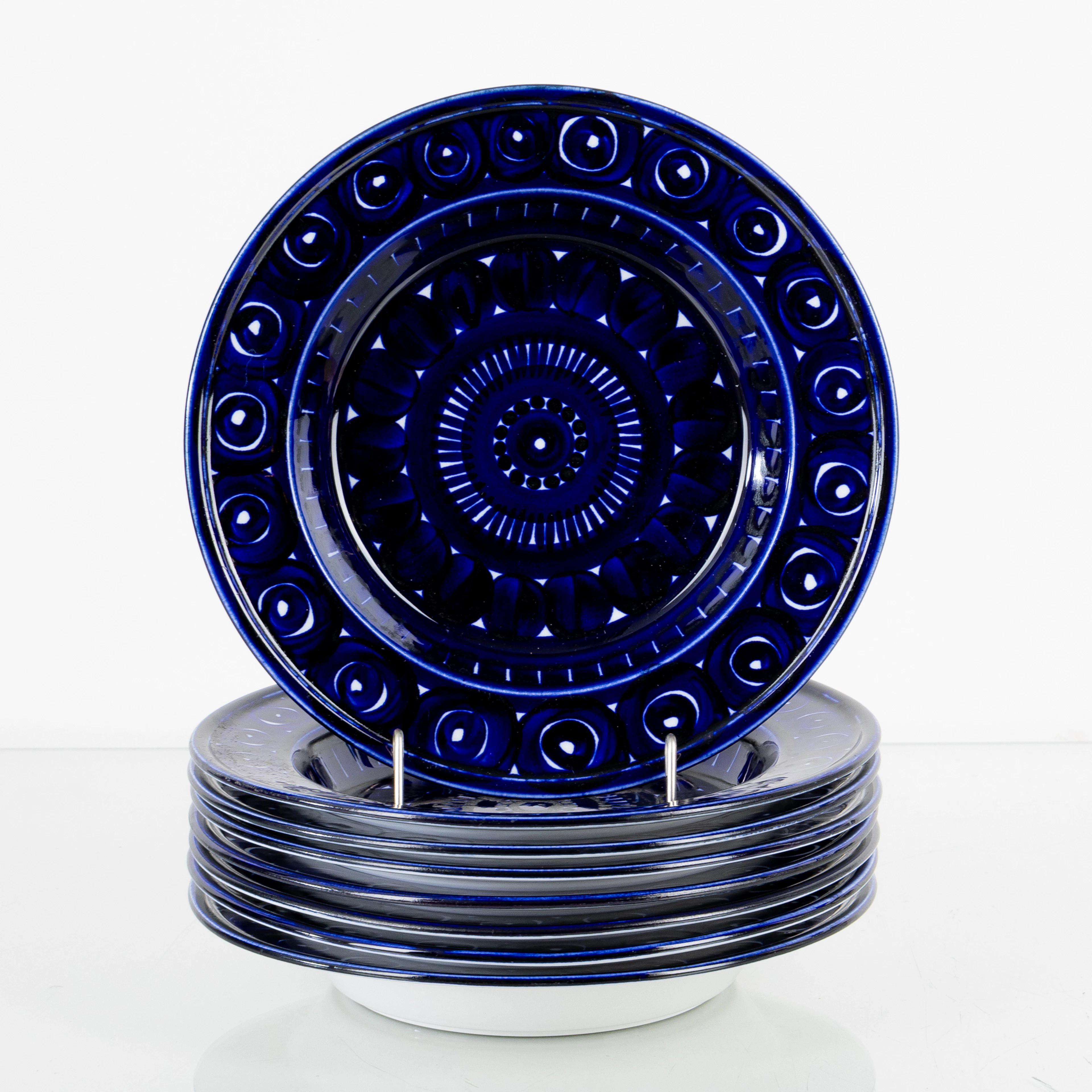 ULLA PROCOPÉ, 8 pieces of ceramics, "Valencia", Arabia, 1960s