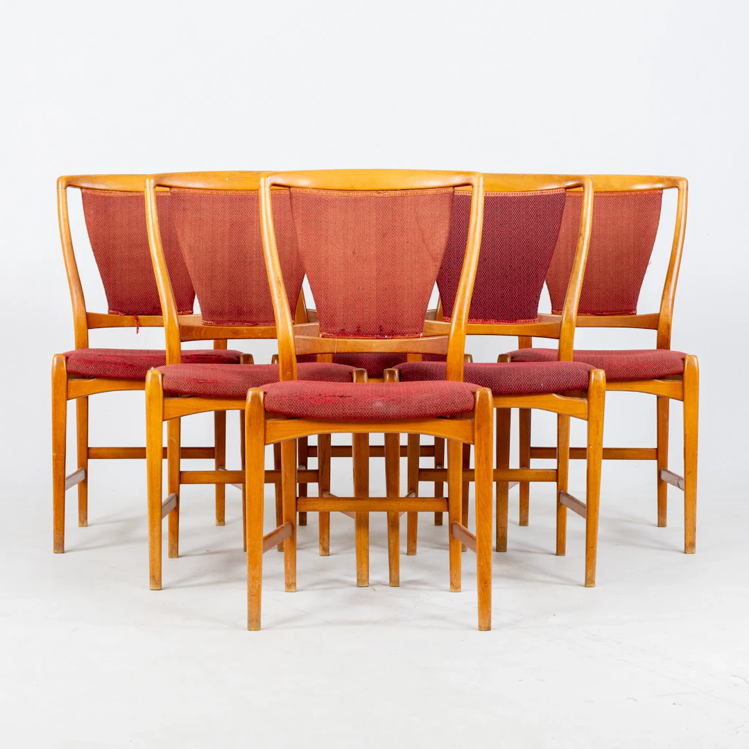 DAVID ROSÉN, 6 chairs, Nordiska Kompaniet, NK, mid-1900s