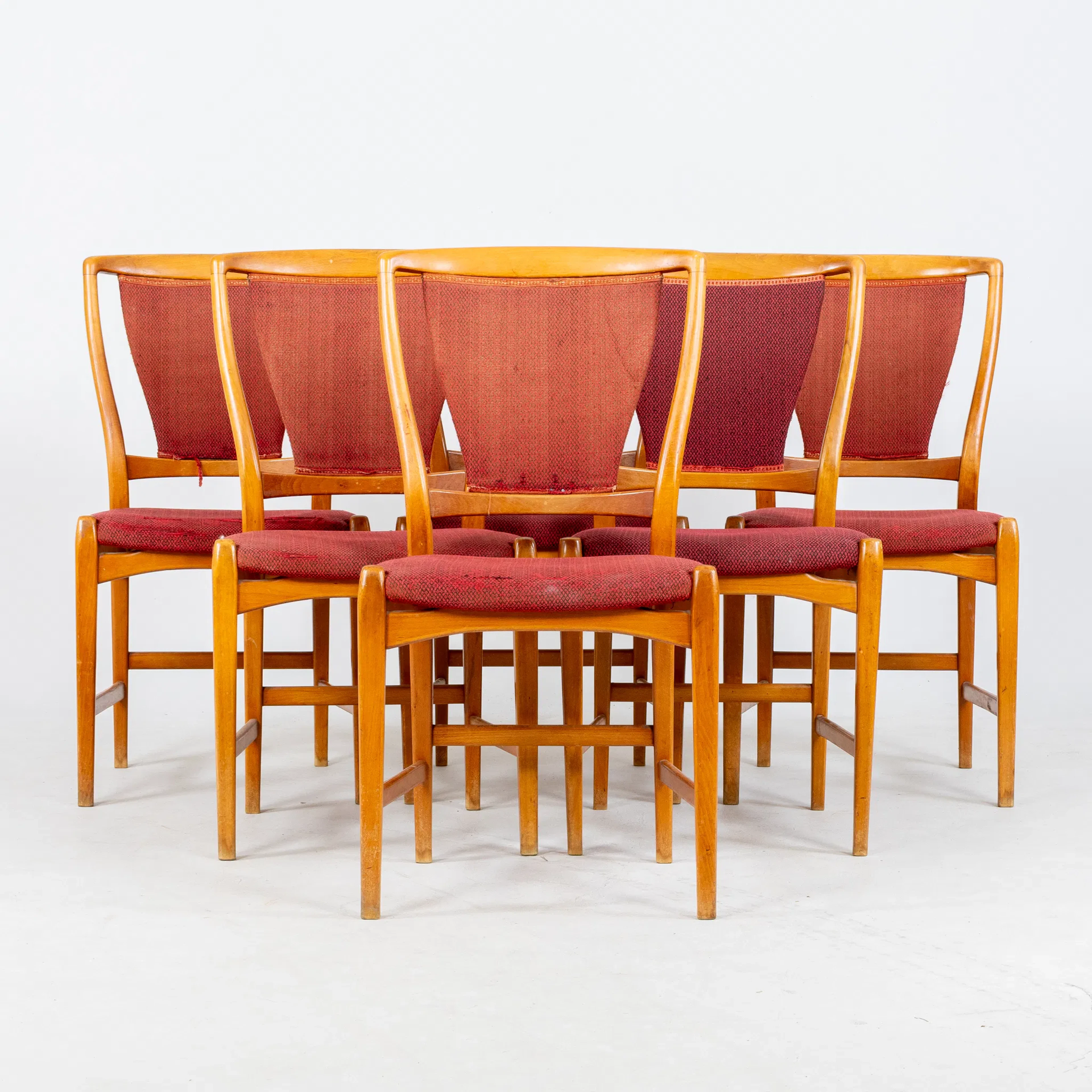 DAVID ROSÉN, 6 chairs, Nordiska Kompaniet, NK, mid-1900s