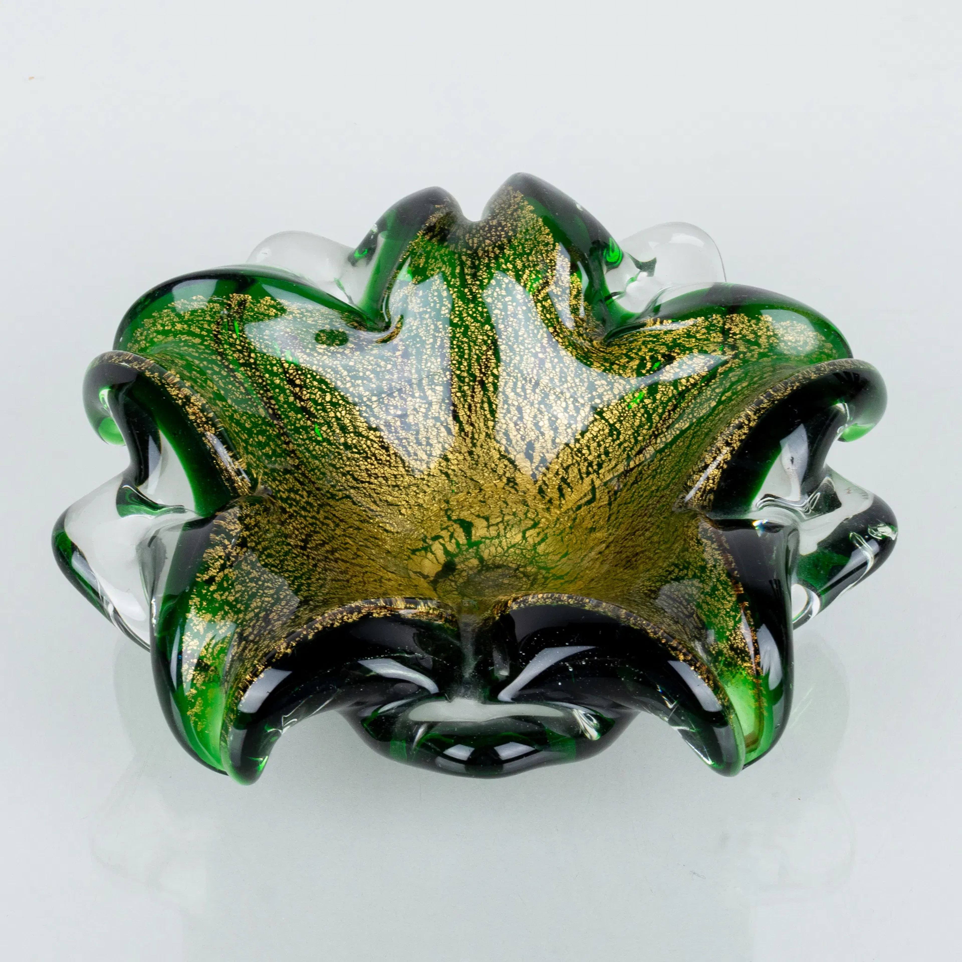BOWL, cristal, probablemente Murano, Italia, segunda mitad del siglo XX