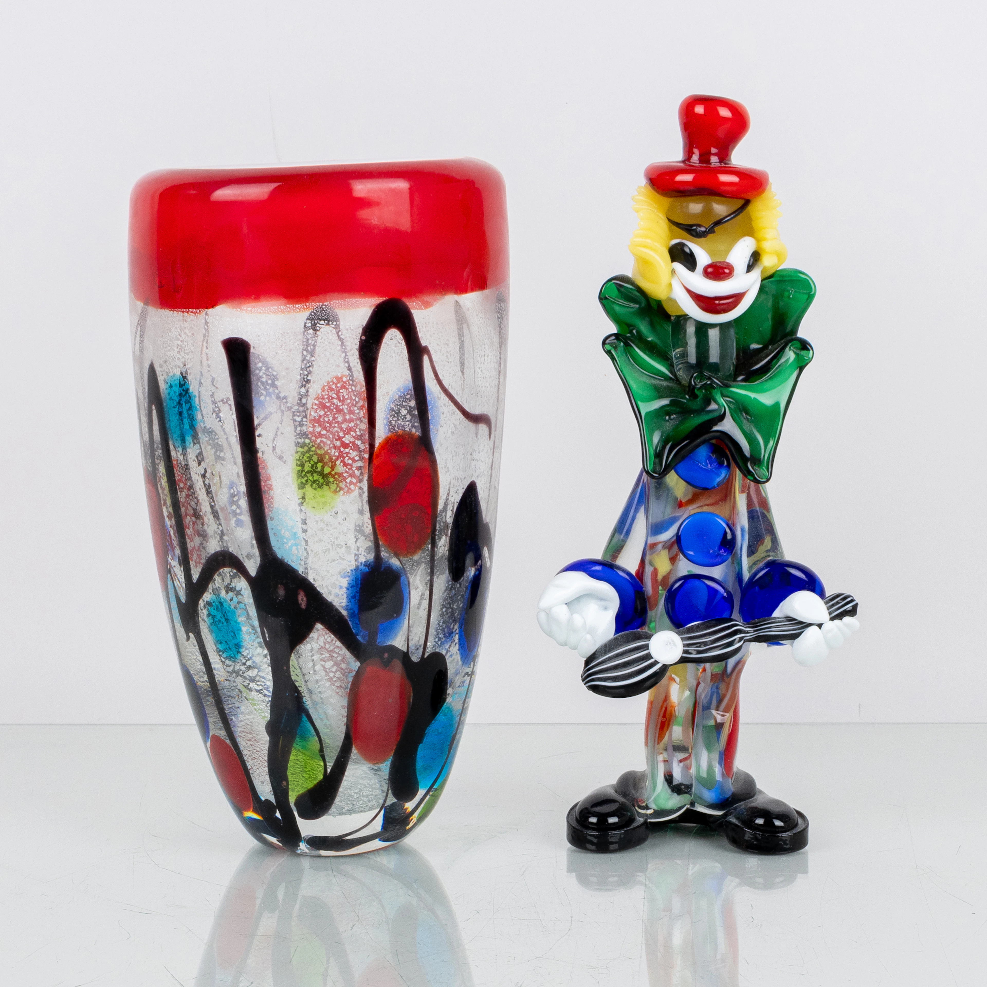 VASO E SCULTURA, vetro, RBA Olofström, anni 1900/2000