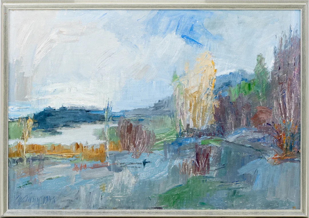 WOLDEMAR TANK (1903-1997), óleo sobre lienzo, firmado y fechado en 1948