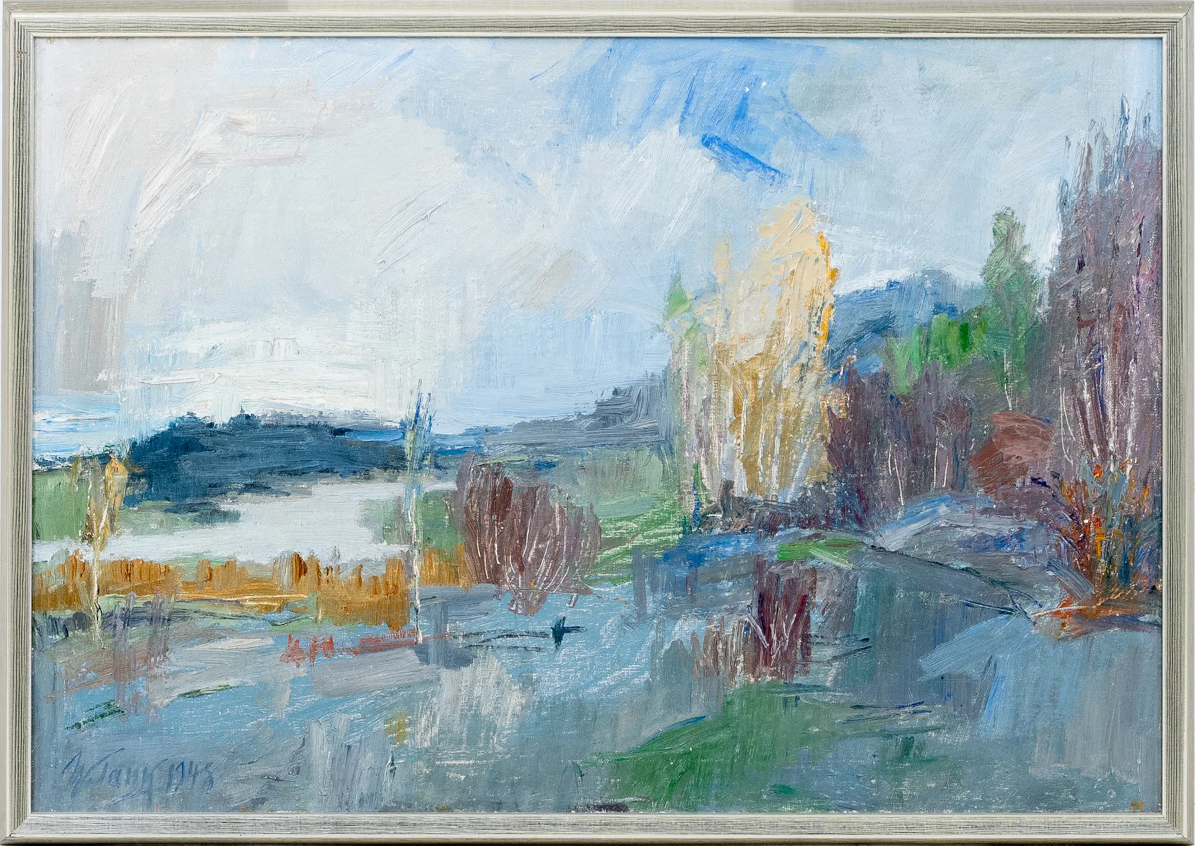 WOLDEMAR TANK (1903-1997), óleo sobre lienzo, firmado y fechado en 1948
