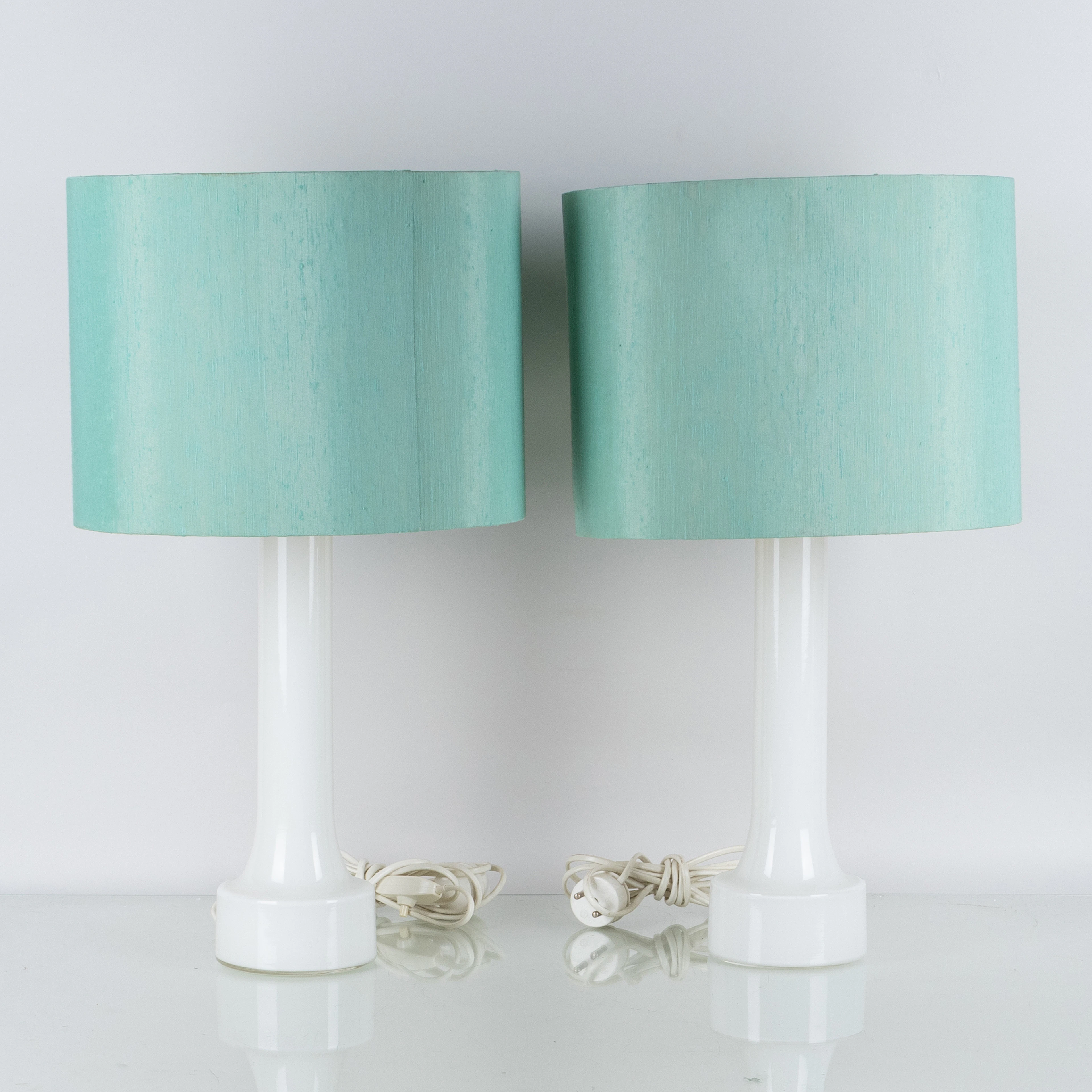 LAMPADE DA TAVOLO, 1 coppia, vetro, seconda metà del 20° secolo