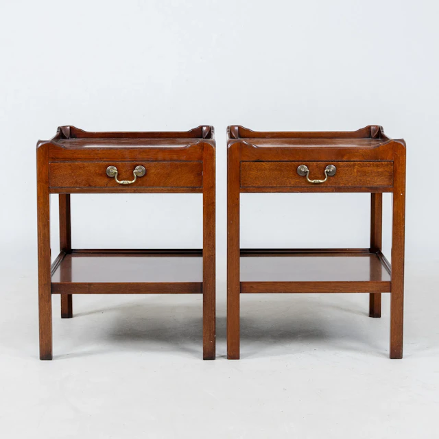 SIDE TABLE, 1 pair, English style, 1900s