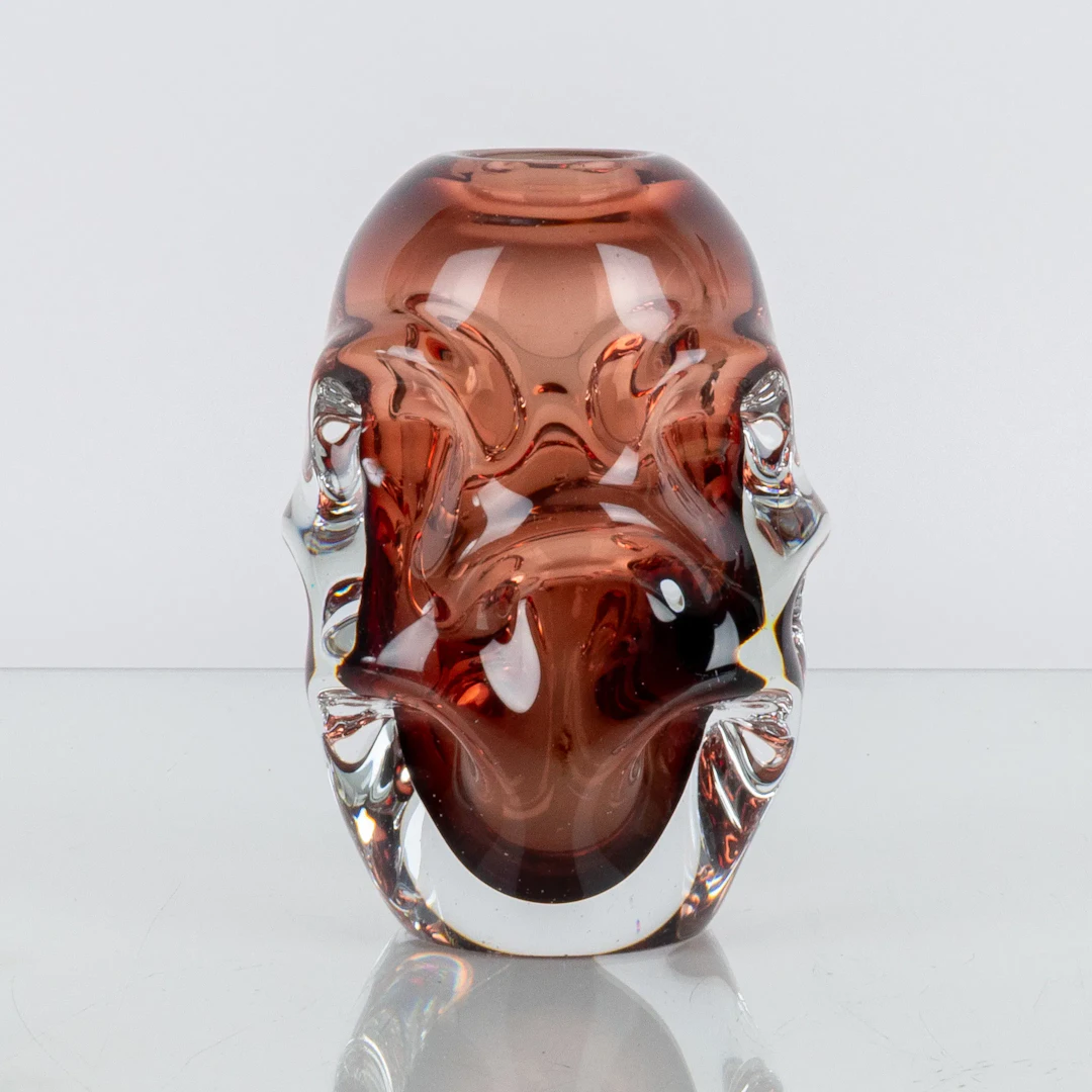 VASE, vidrio, mediados del siglo XX