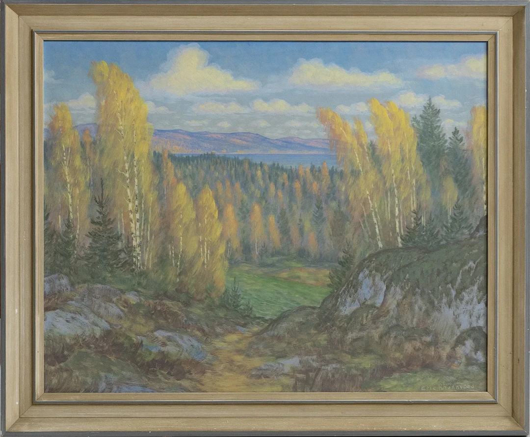 ERIC RHÖNNSTAD (1909-1980), óleo sobre tablón, firmado