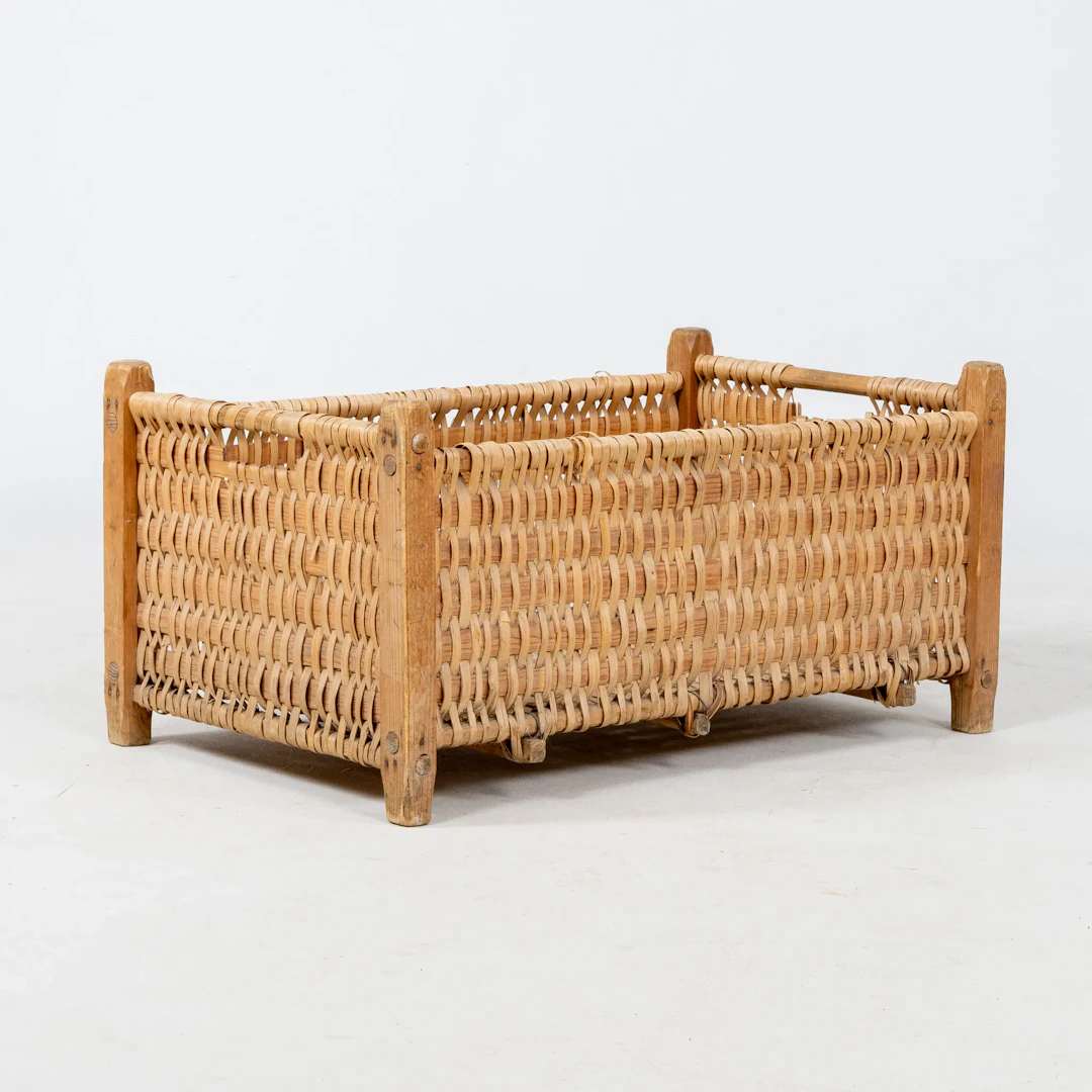 CAMA DE MIMBRE, MADERA Y RATÁN, SIGLO XX