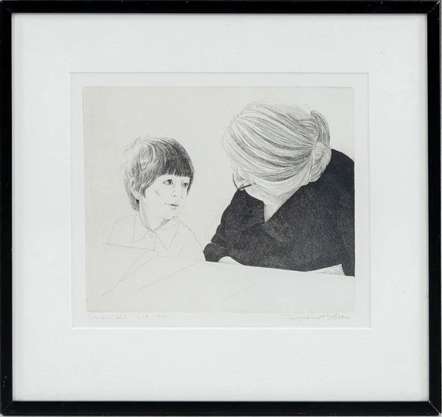 MARGARETA HOLTER (née en 1934), gravure, signée, numérotée 28 et datée de 1980