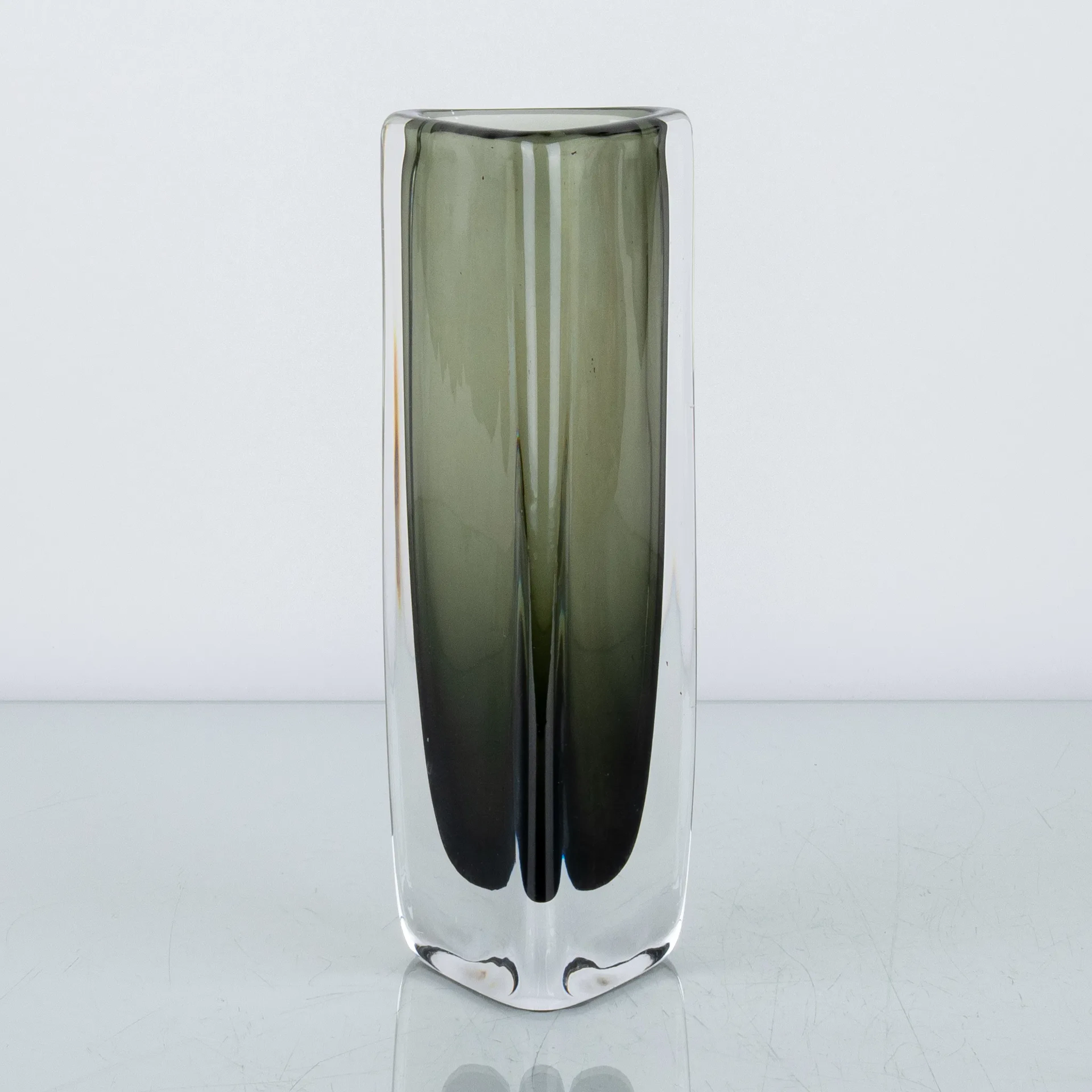 NILS LANDBERG, a glass vase, Orrefors, signed