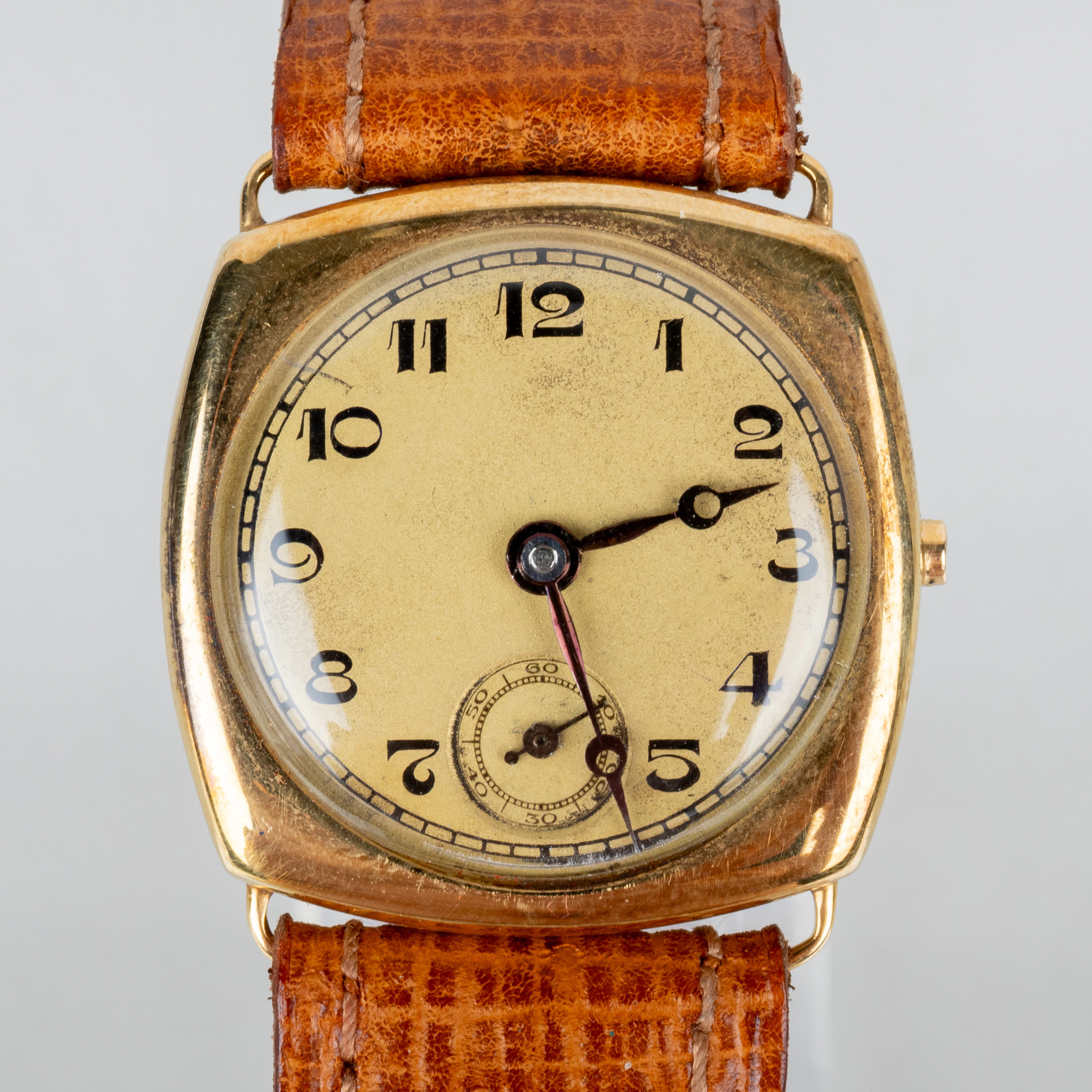 RELOJ de pulsera, oro de 18 quilates, la primera mitad del siglo XX